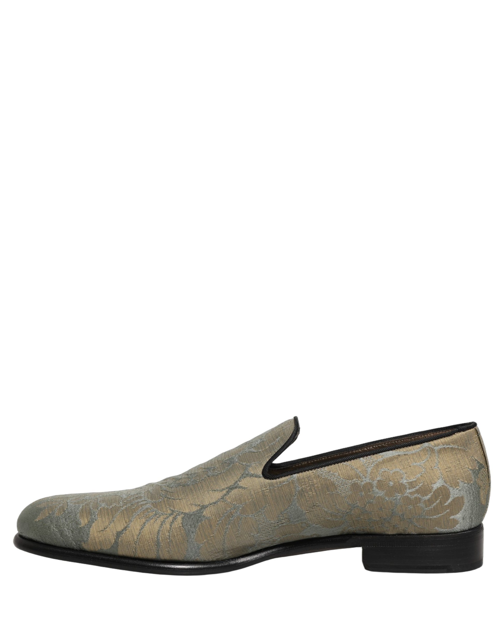 Dolce & Gabbana Gold Slip On Loafers for Men additional view