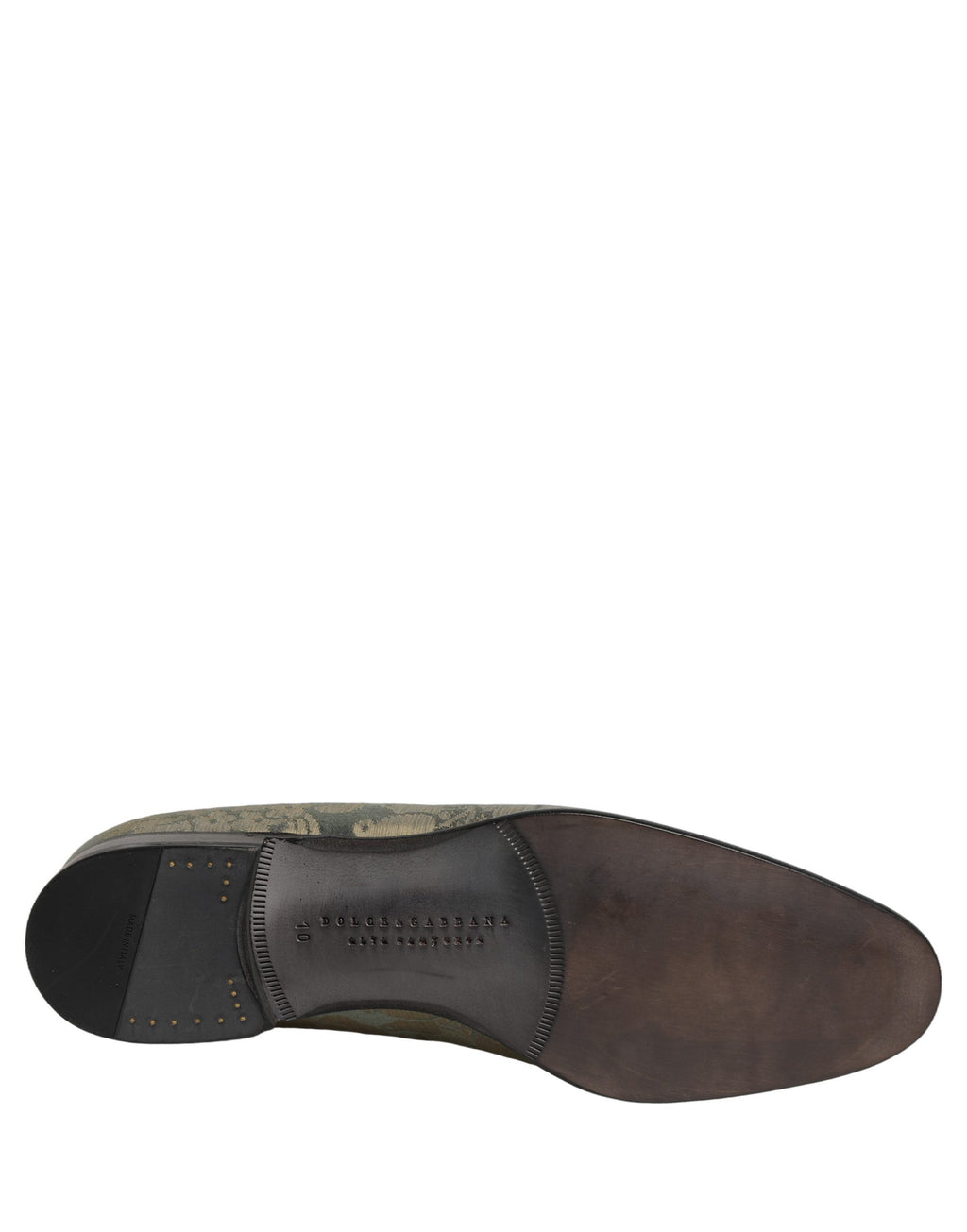 Dolce & Gabbana Gold Slip On Loafers for Men additional view