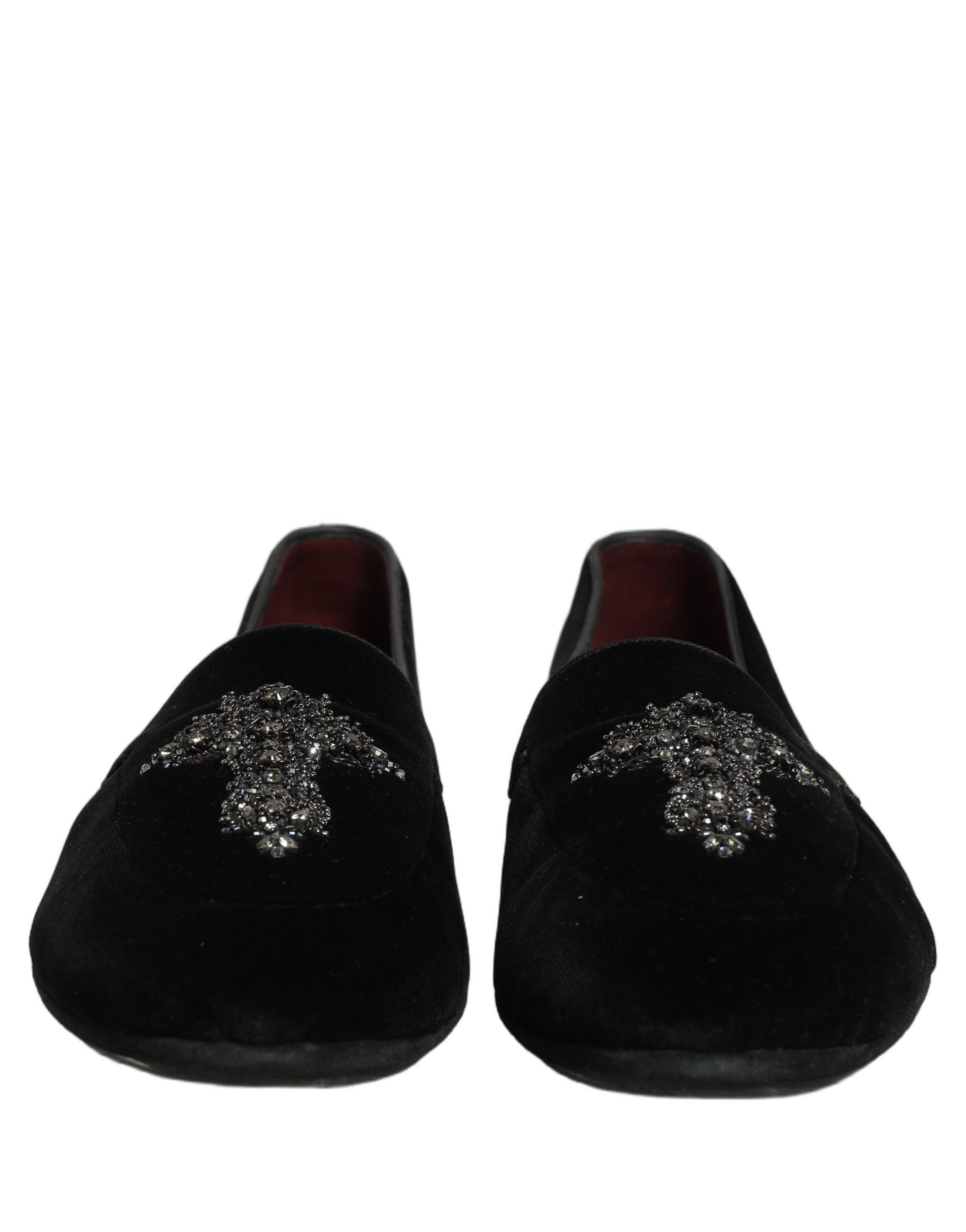 Dolce & Gabbana Black Slip On Loafers for Men detail view