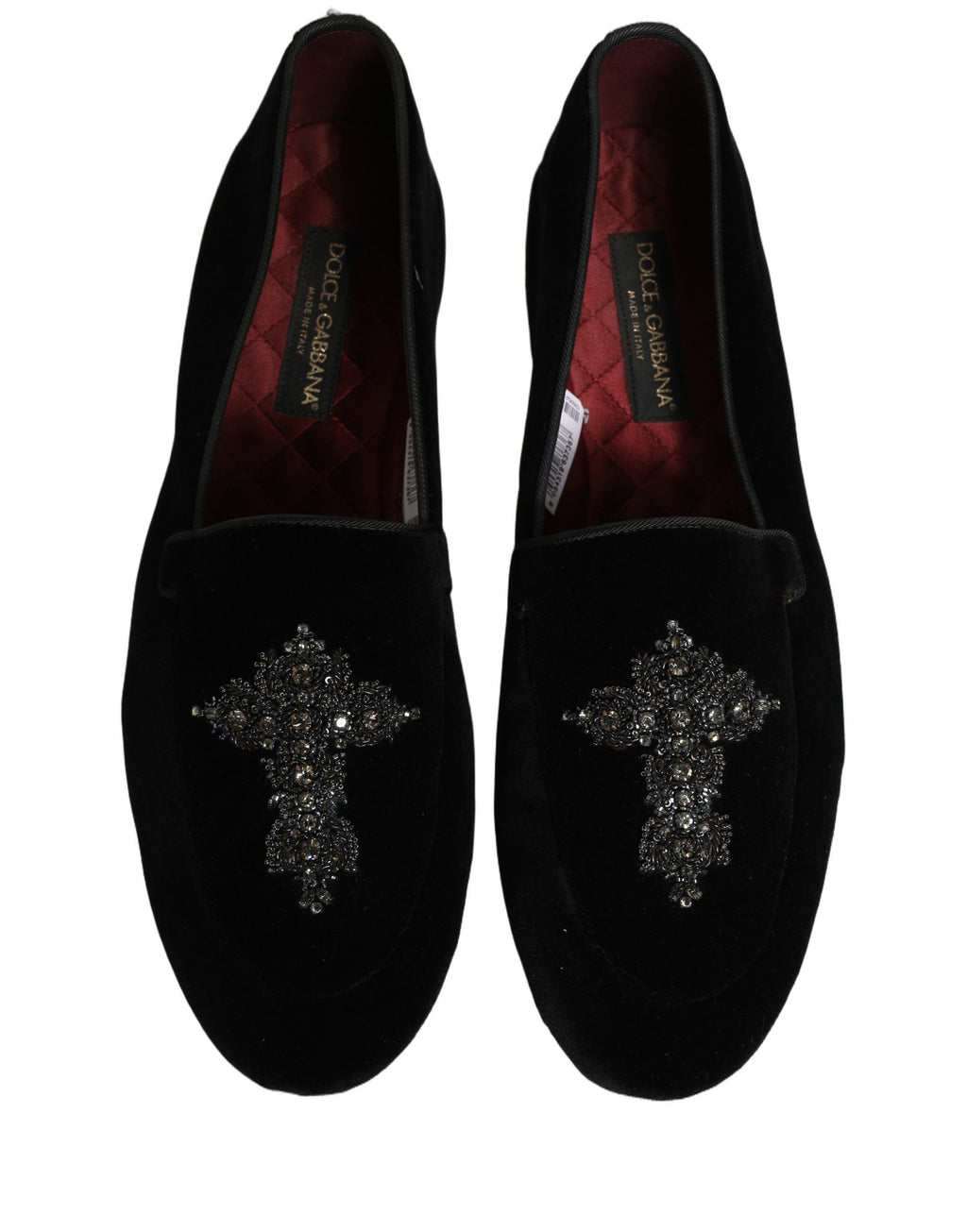 Dolce & Gabbana Black Slip On Loafers for Men side view