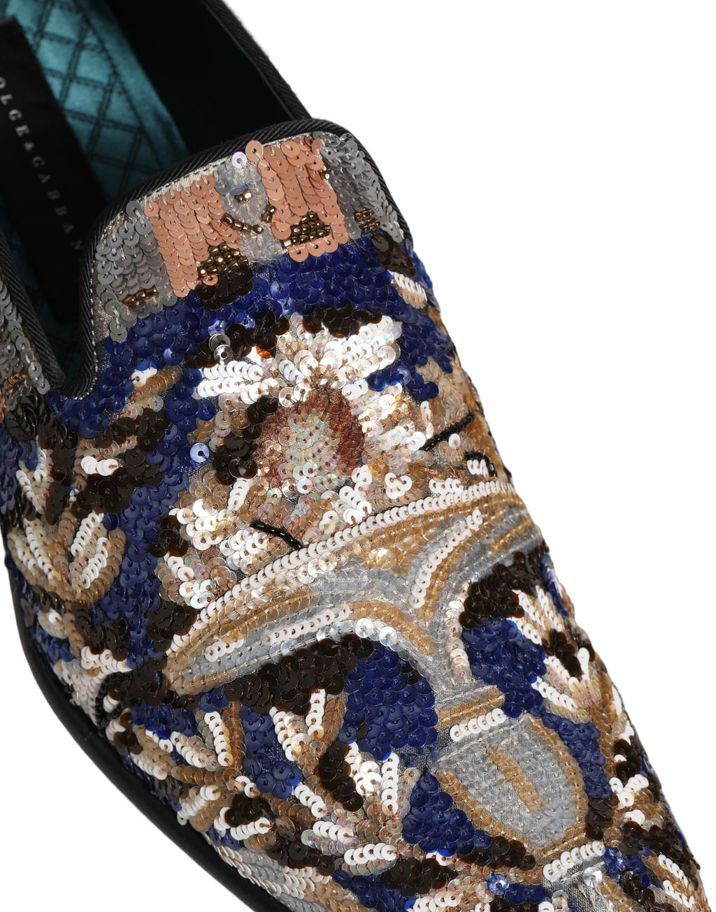 Dolce & Gabbana Multicolor Slip On Loafers for Men detail view