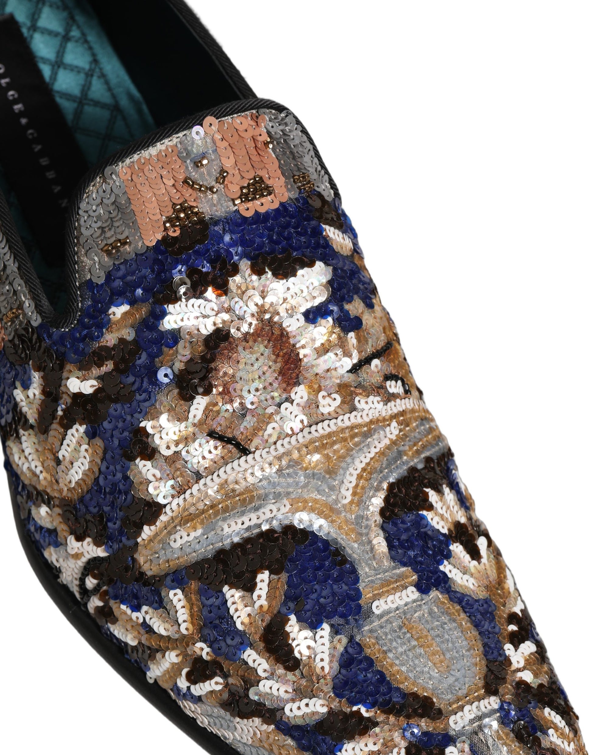 Dolce & Gabbana Multicolor Slip On Loafers for Men detail view