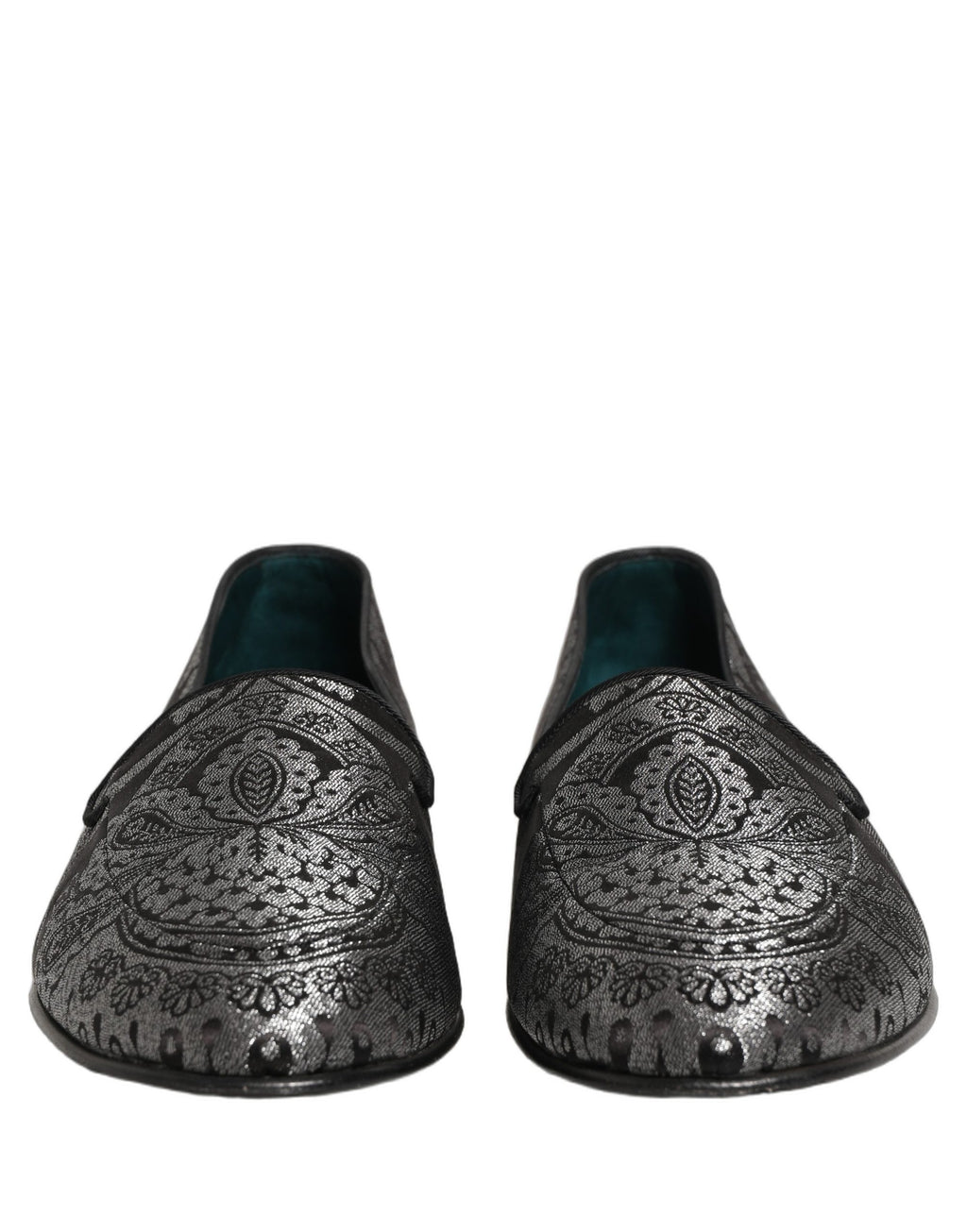 Dolce & Gabbana Silver Slip On Loafers for Men detail view