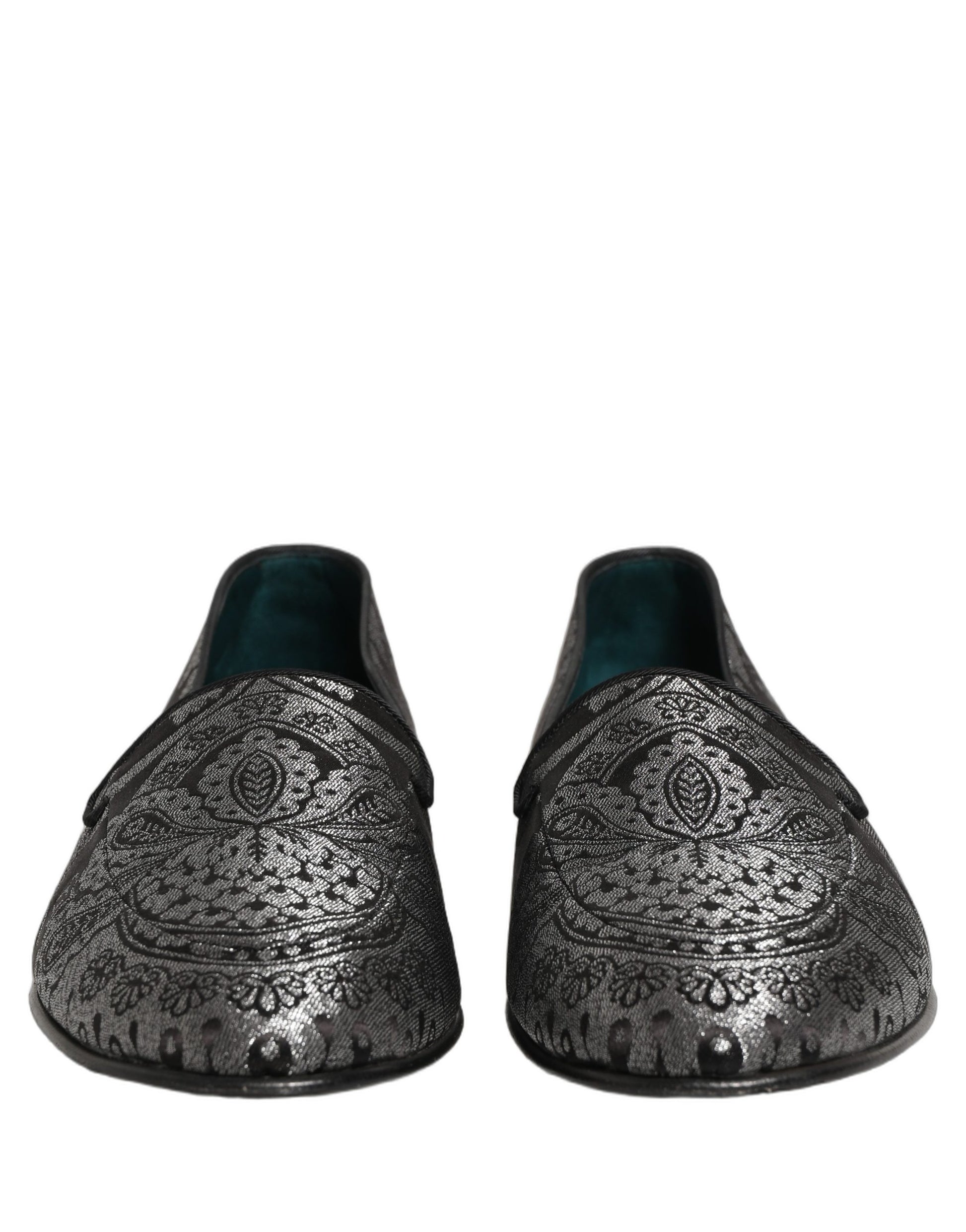 Dolce & Gabbana Silver Slip On Loafers for Men detail view