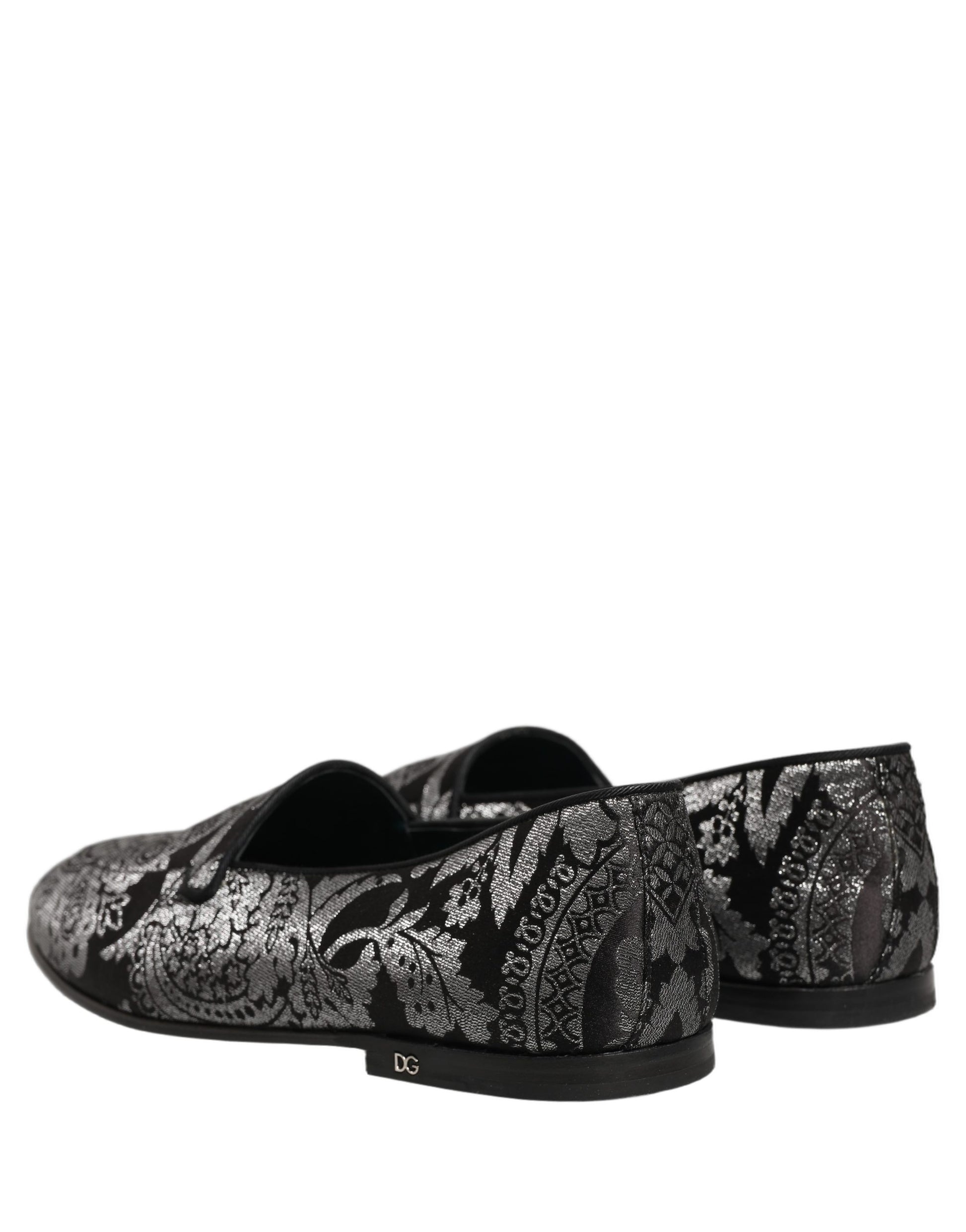 Dolce & Gabbana Silver Slip On Loafers for Men additional view