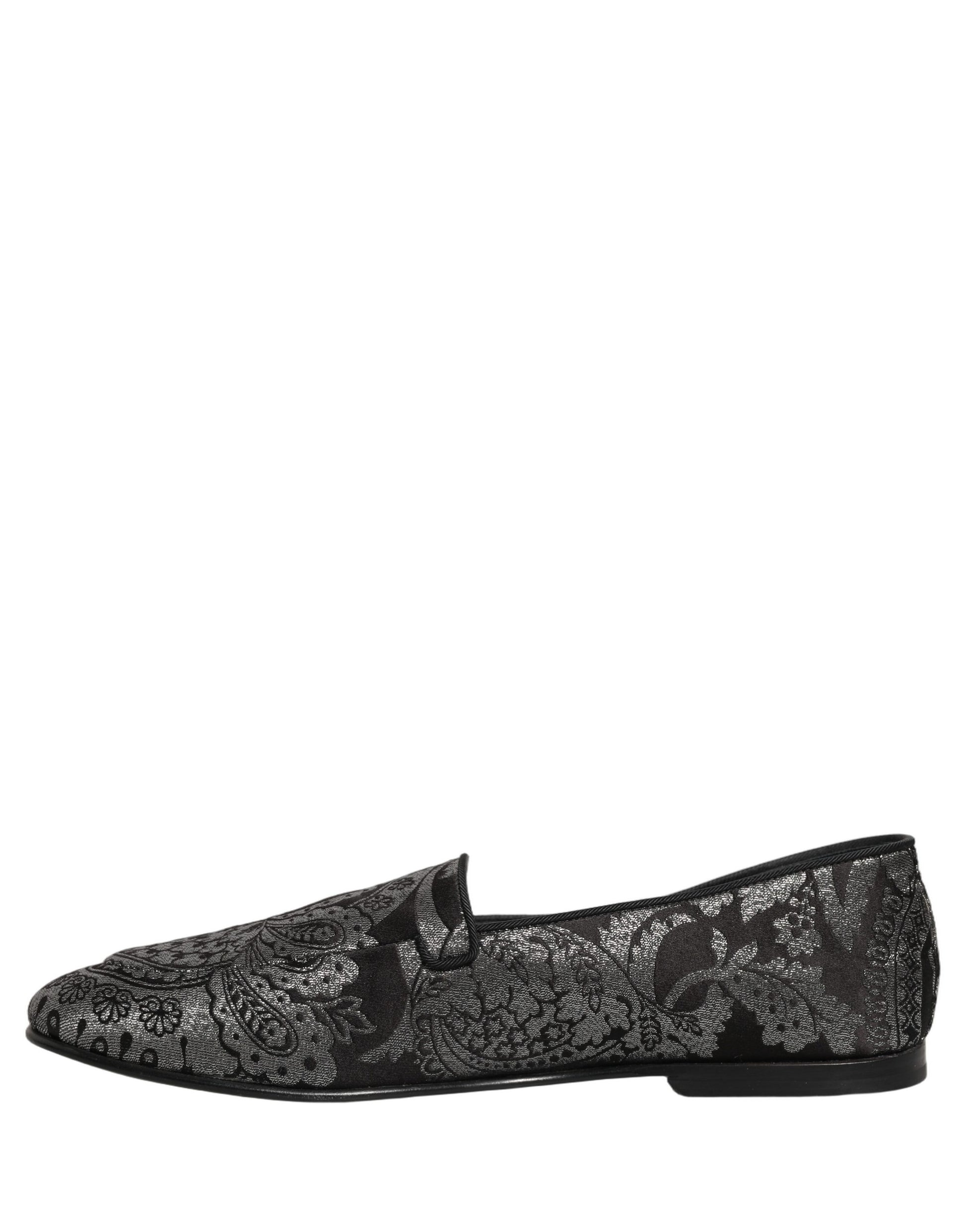 Dolce & Gabbana Silver Slip On Loafers for Men additional view
