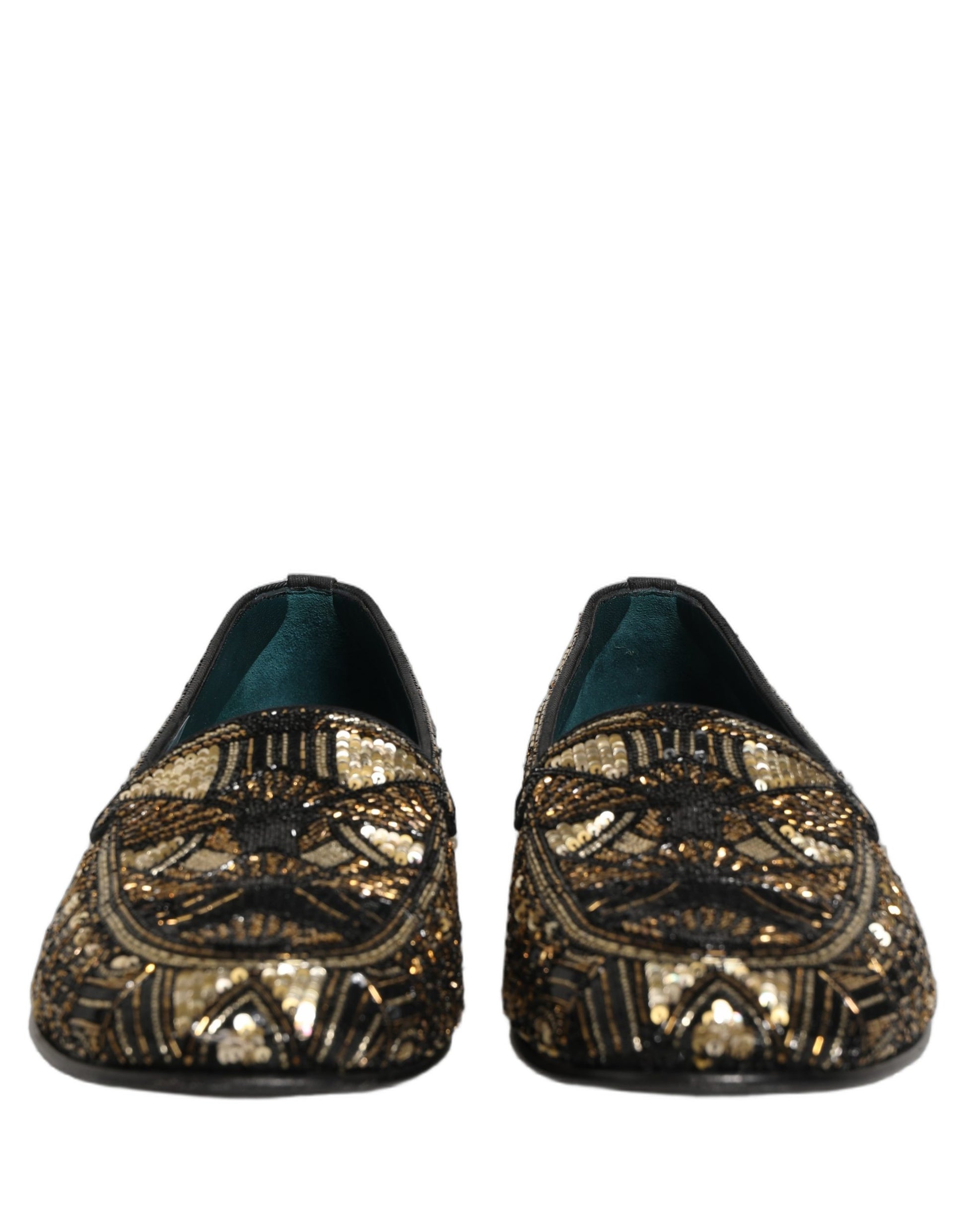 Dolce & Gabbana Black Slip On Loafers for Men detail view