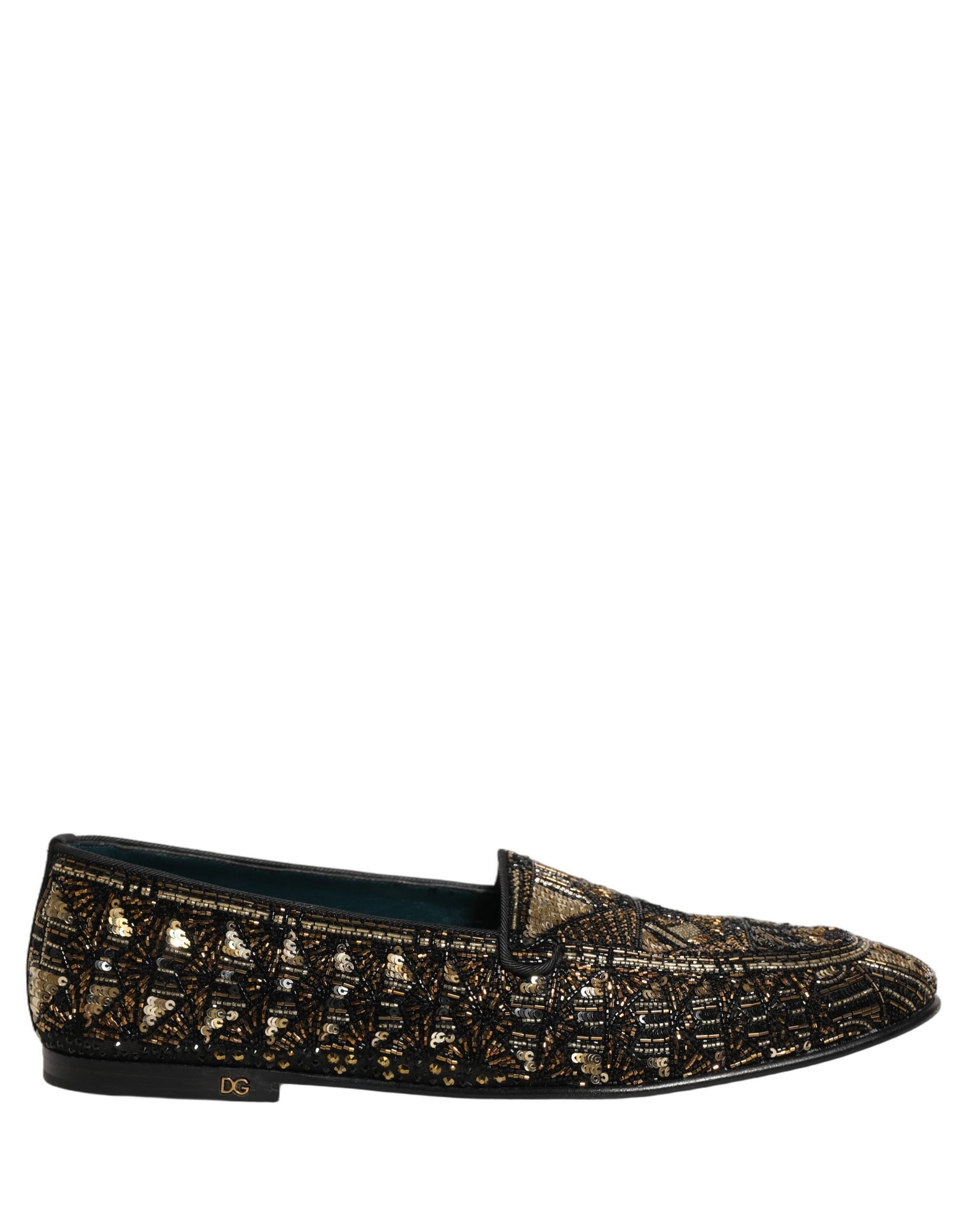Dolce & Gabbana Black Slip On Loafers for Men