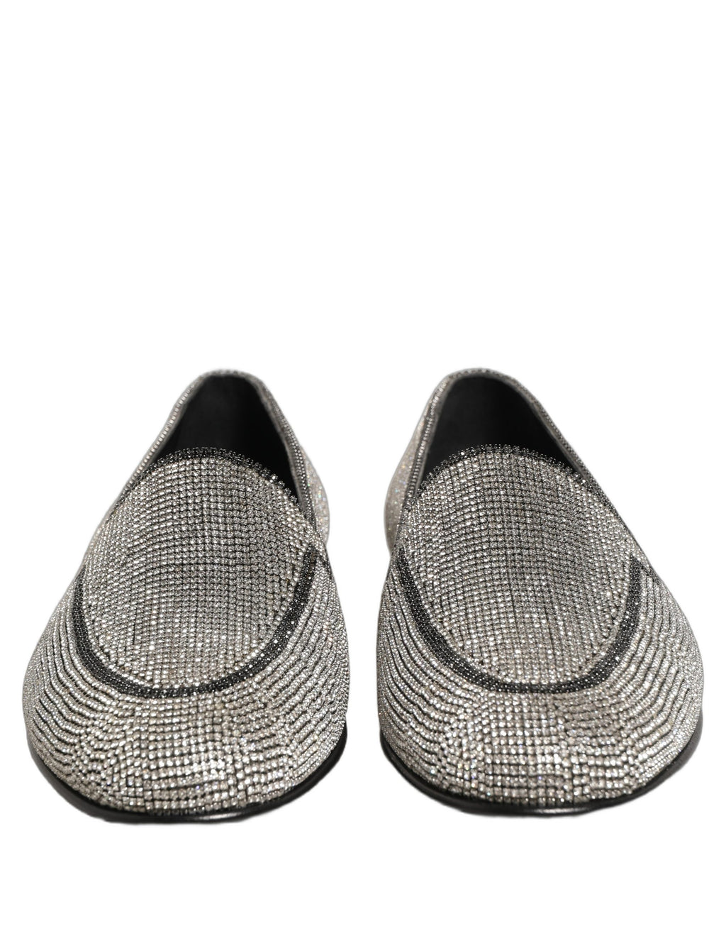 Dolce & Gabbana Silver Slip On Loafers for Men detail view