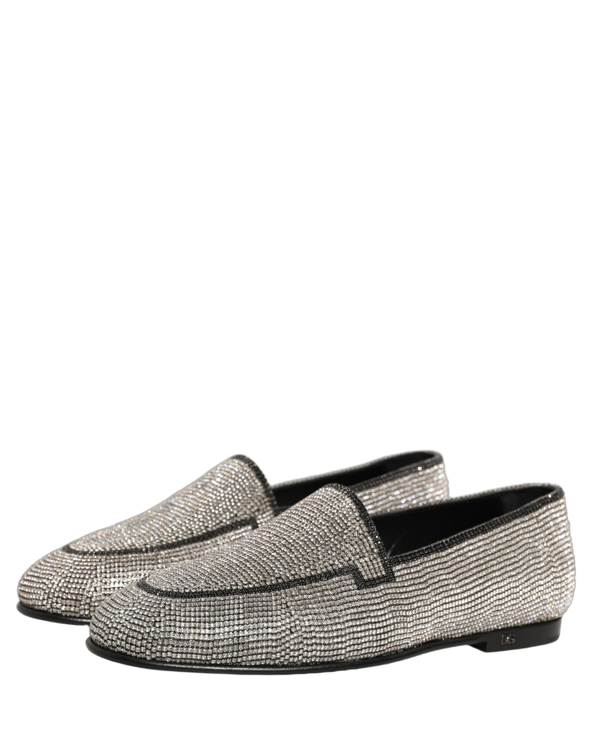 Dolce & Gabbana Silver Slip On Loafers for Men additional view