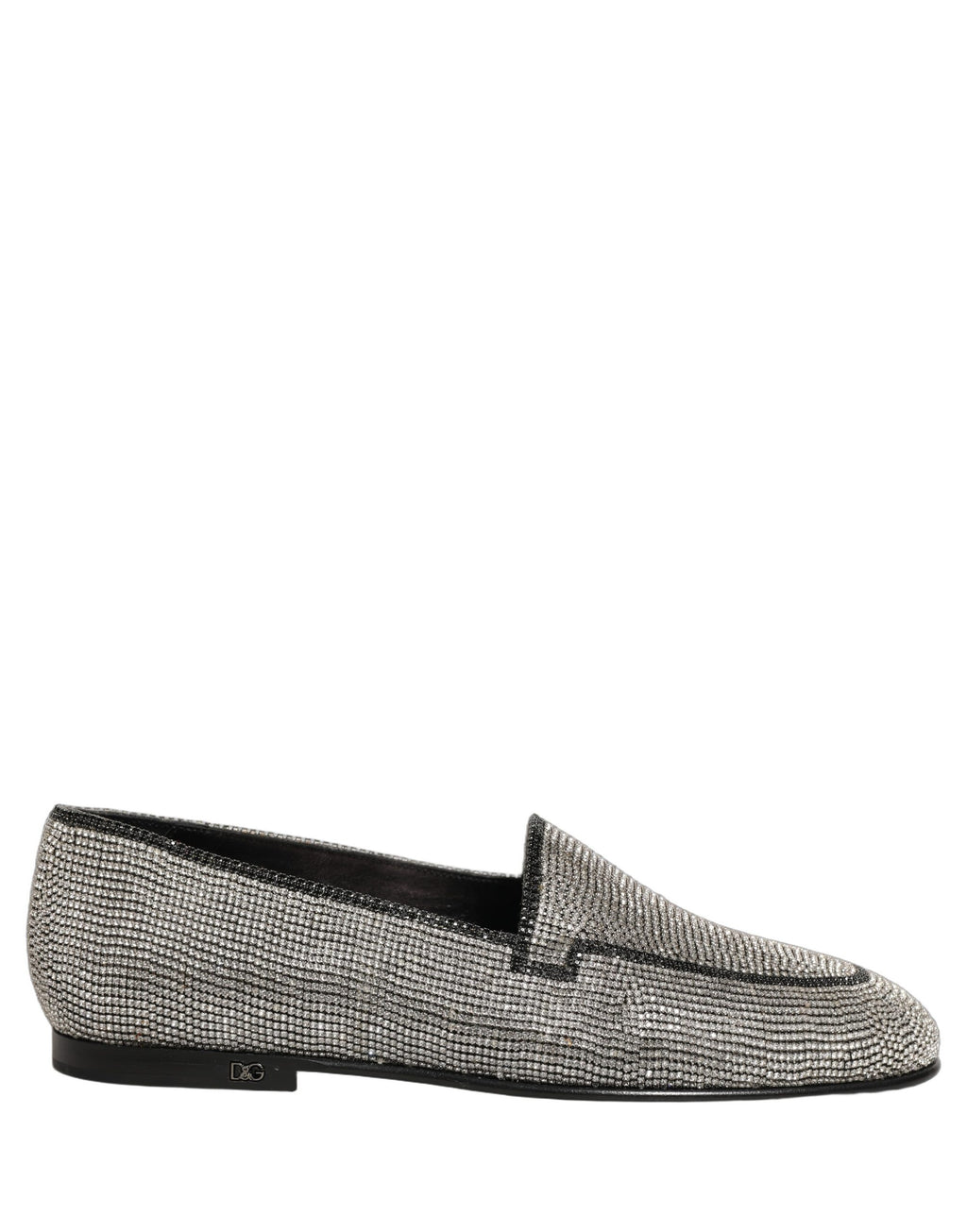 Dolce & Gabbana Silver Slip On Loafers for Men alternate view