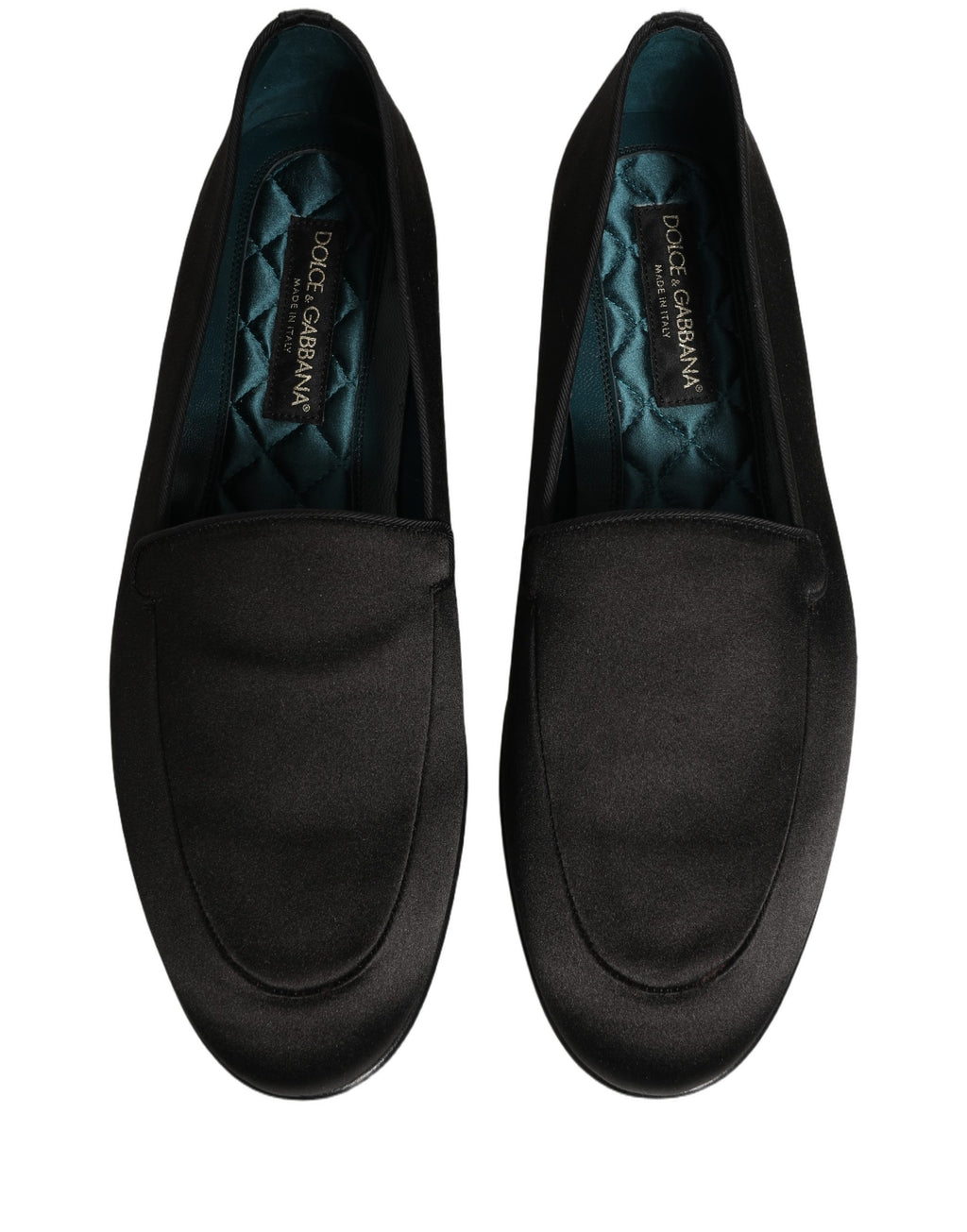 Dolce & Gabbana Black Slip On Loafers for Men side view