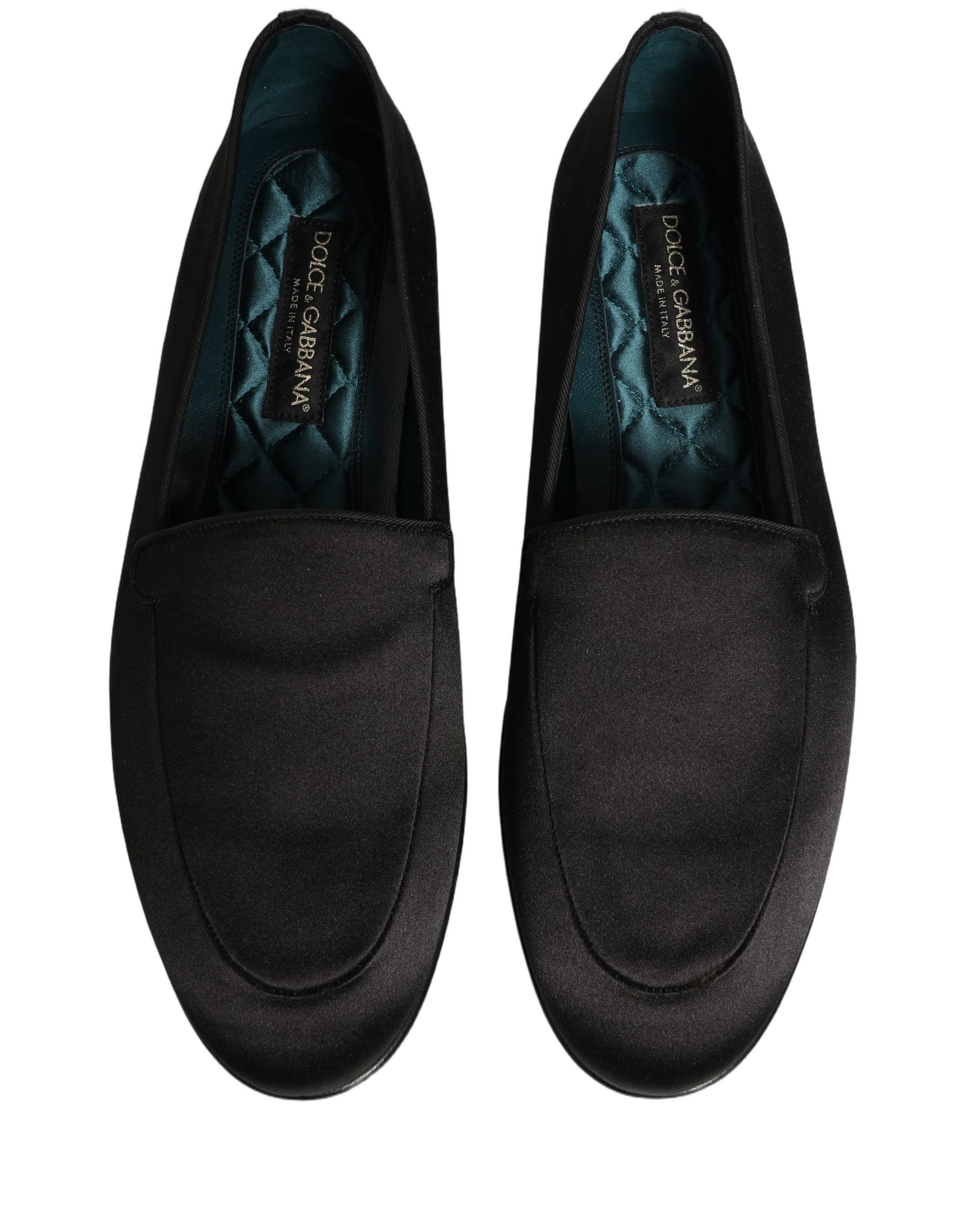 Dolce & Gabbana Black Slip On Loafers for Men side view