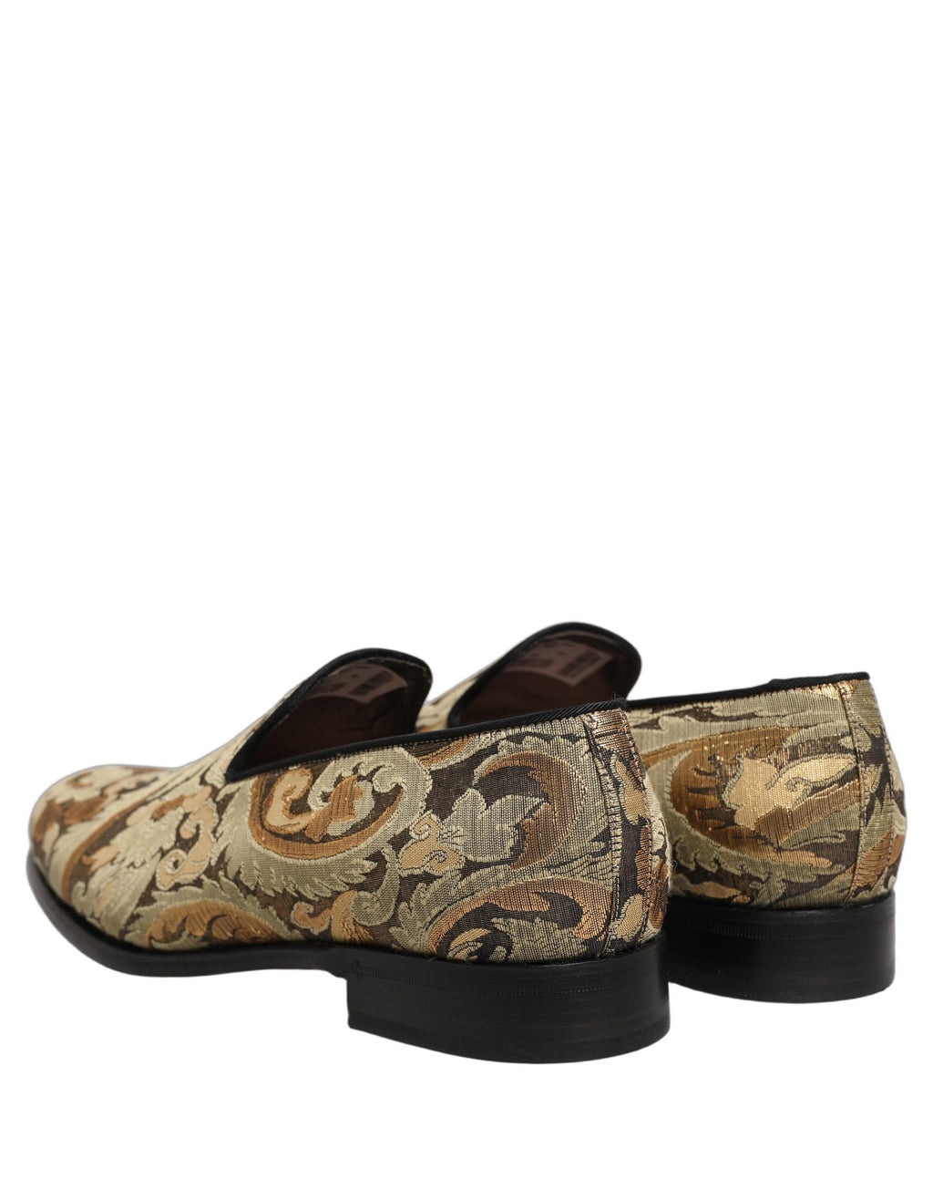 Dolce & Gabbana Gold Slip On Loafers for Men additional view