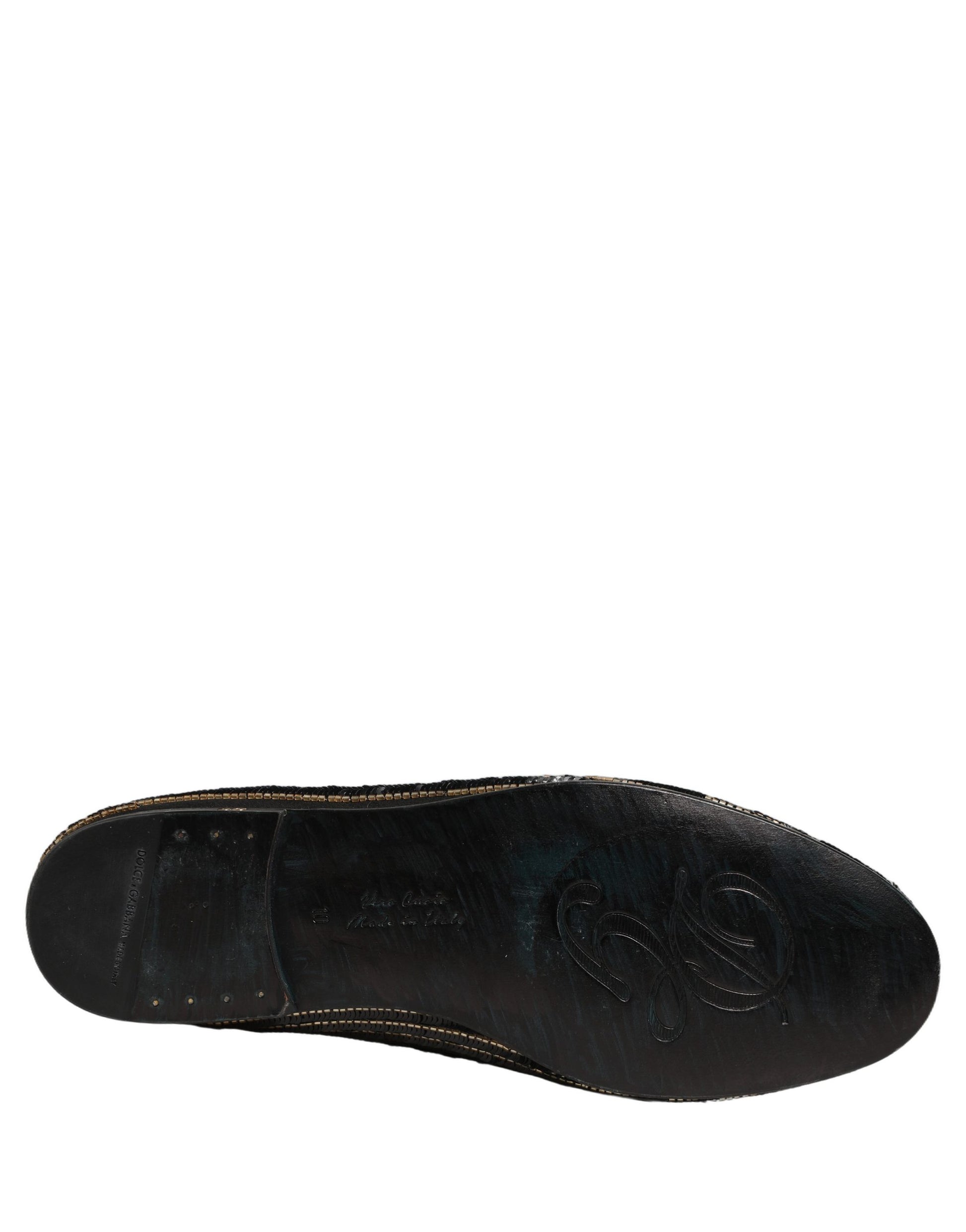 Dolce & Gabbana Black Slip On Loafers for Men additional view