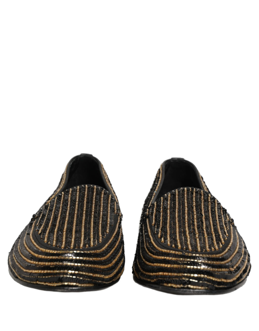 Dolce & Gabbana Black Slip On Loafers for Men detail view