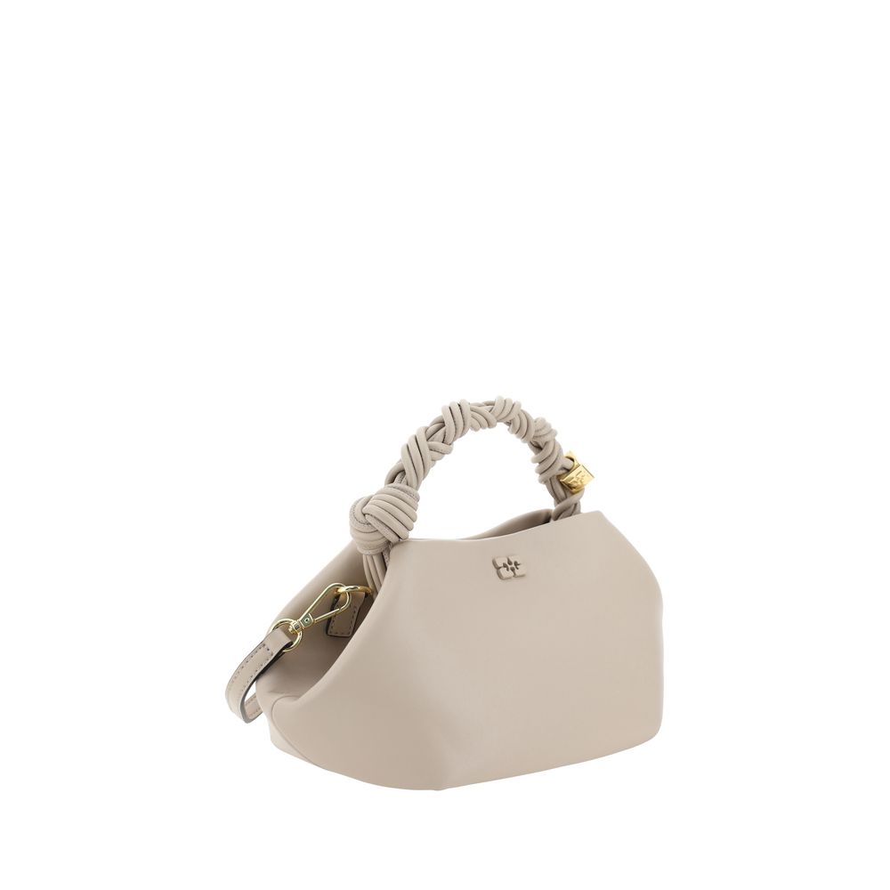 Sac à main Ganni en cuir de veau blanc Bos Taurus