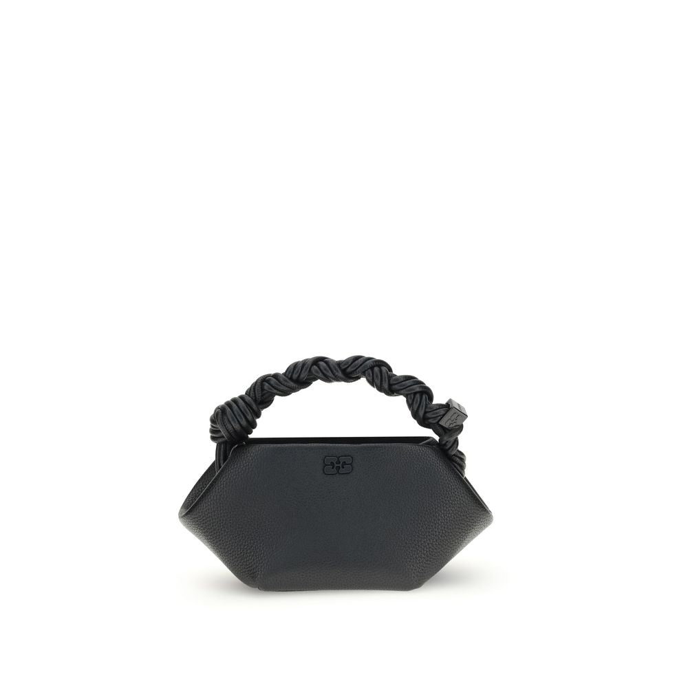 Sac à main Ganni noir en polyester recyclé