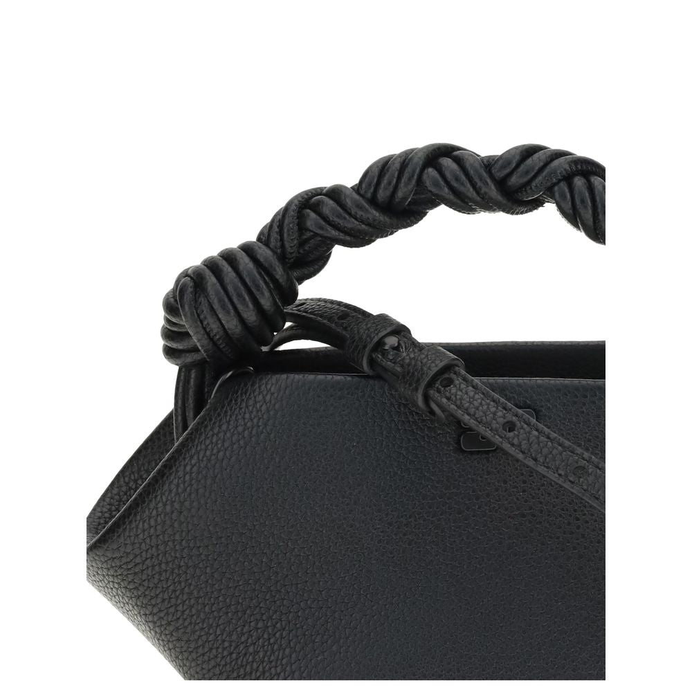 Sac à main Ganni noir en polyester recyclé