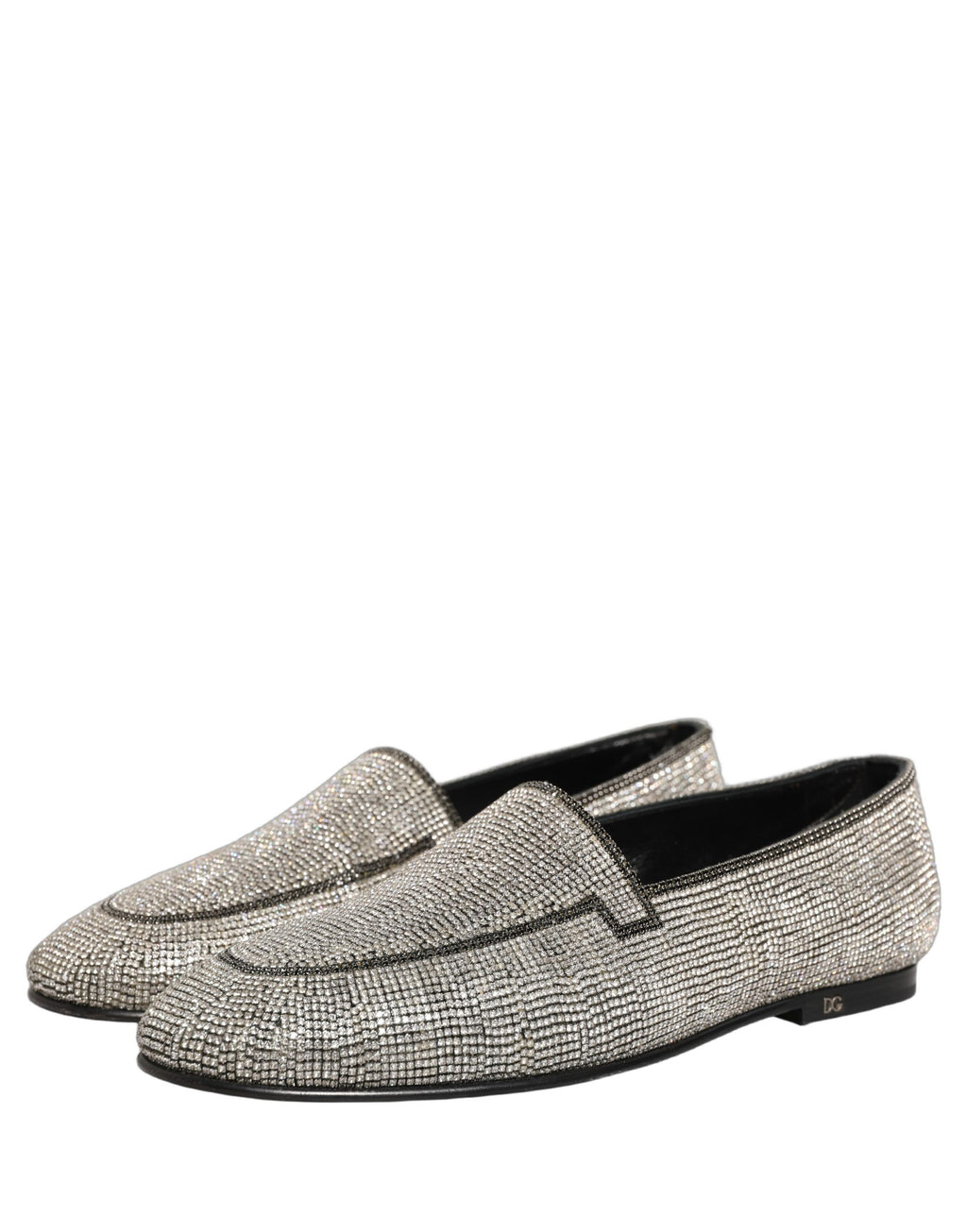 Dolce & Gabbana Silver Slip On Loafers for Men additional view