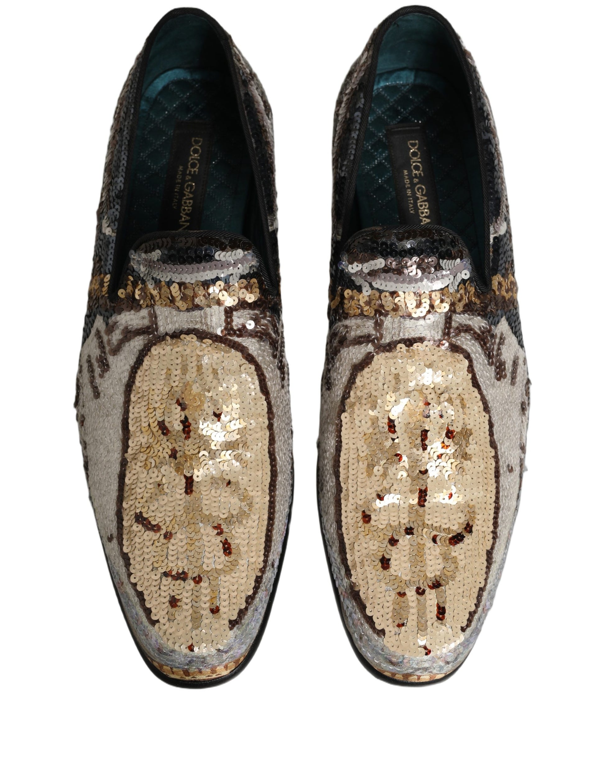 Dolce & Gabbana Multicolor Slip On Loafers for Men side view