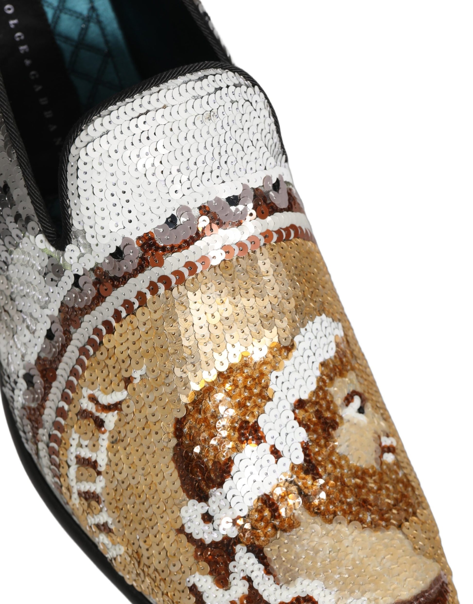 Dolce & Gabbana White Slip On Loafers for Men additional view