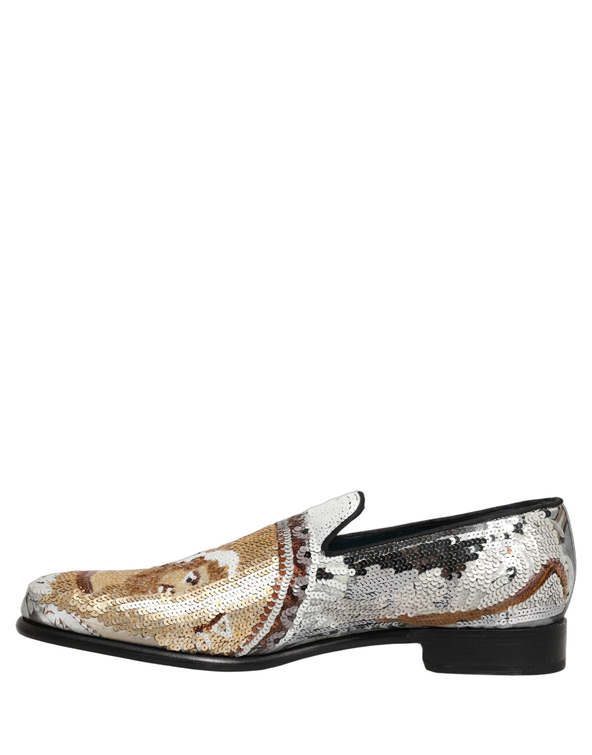 Dolce & Gabbana White Slip On Loafers for Men alternate view