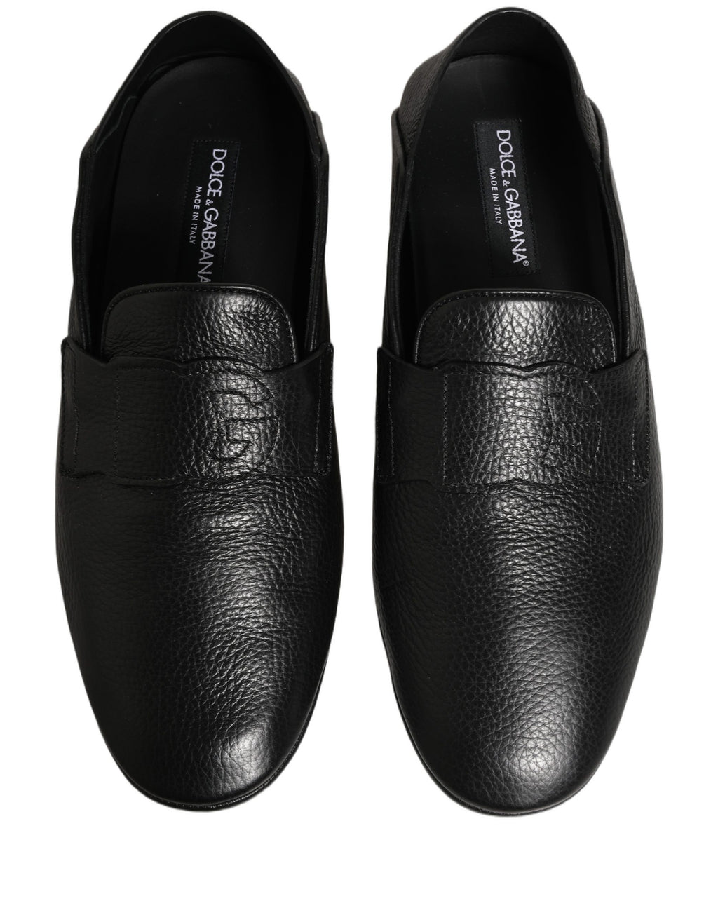 Mocassins de conduite en cuir de cerf noir Dolce & Gabbana