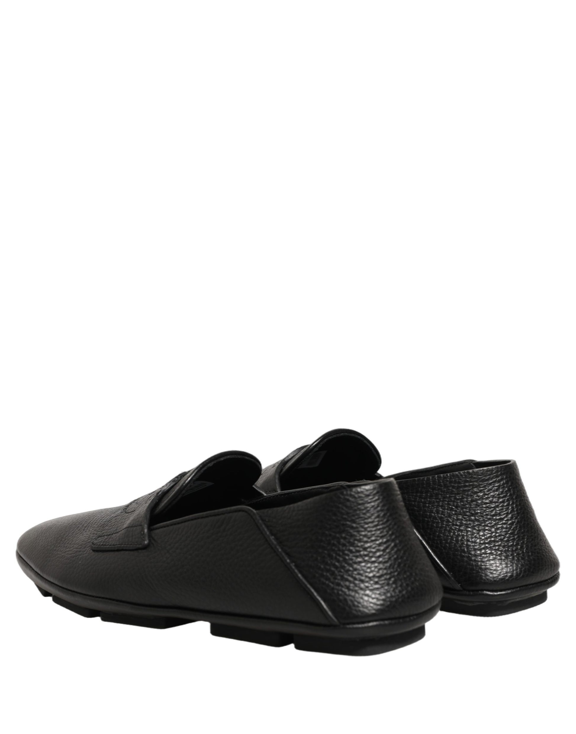 Mocassins de conduite en cuir de cerf noir Dolce & Gabbana