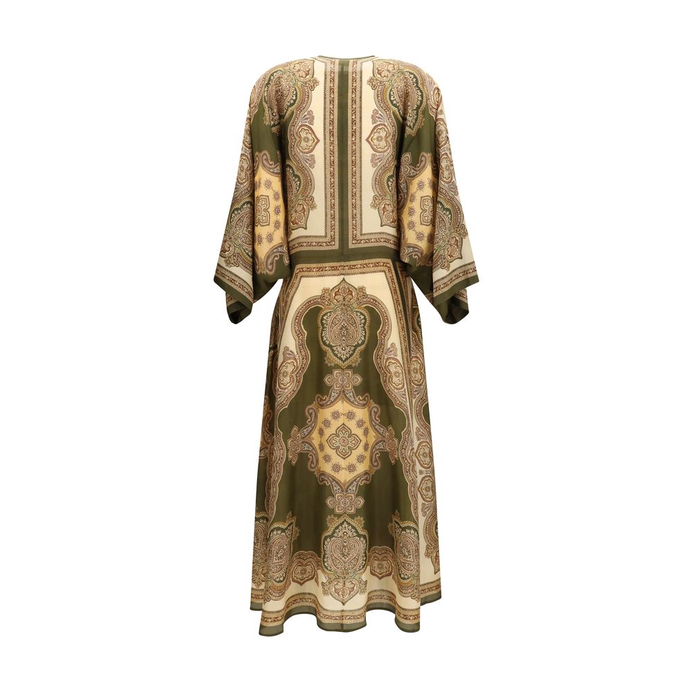 Robe décontractée en soie multicolore Zimmermann