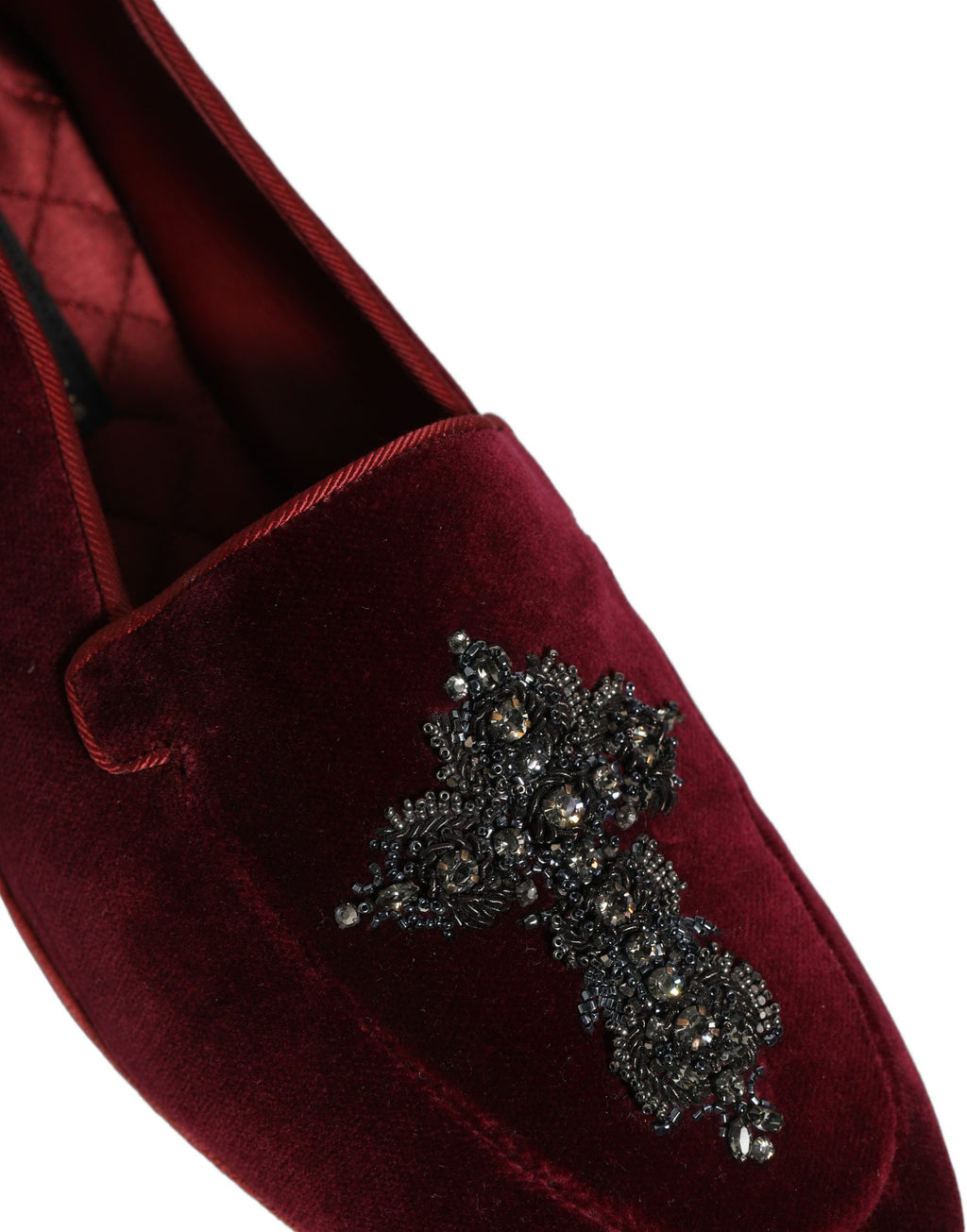 Dolce & Gabbana Red Slip On Loafers for Men additional view