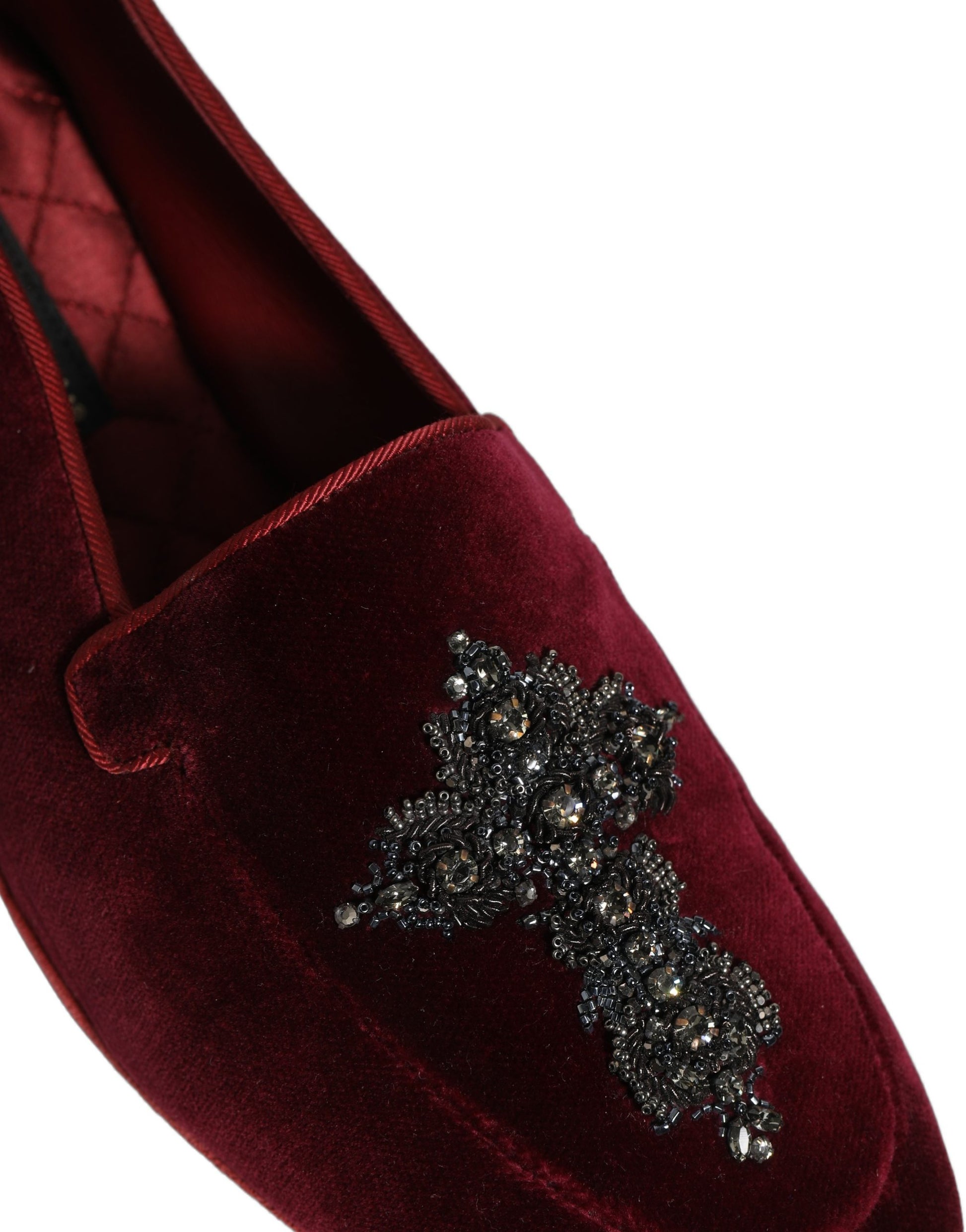 Dolce & Gabbana Red Slip On Loafers for Men additional view