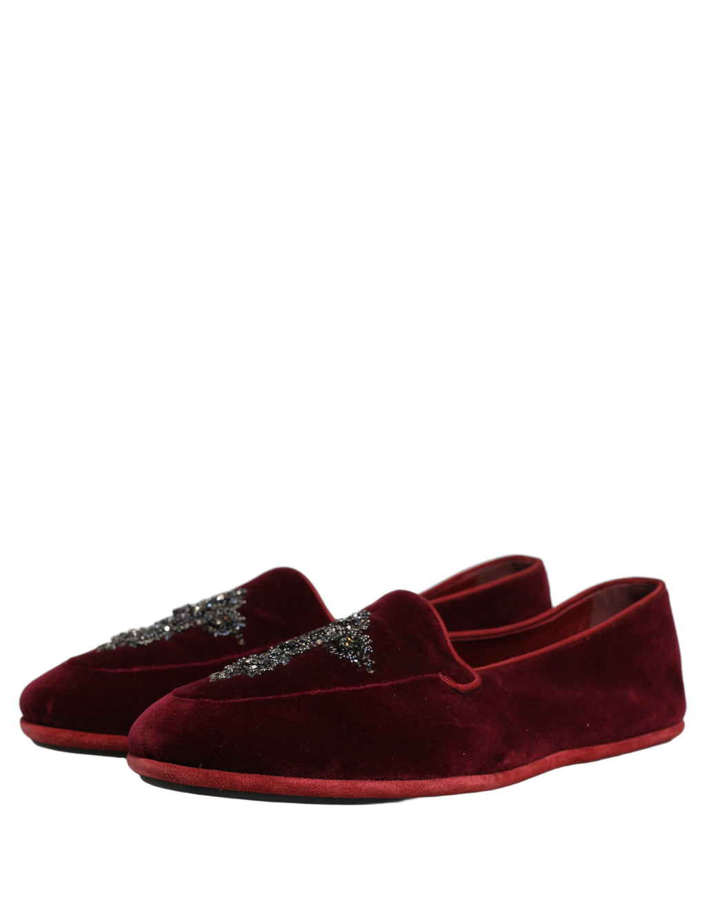 Dolce & Gabbana Red Slip On Loafers for Men additional view