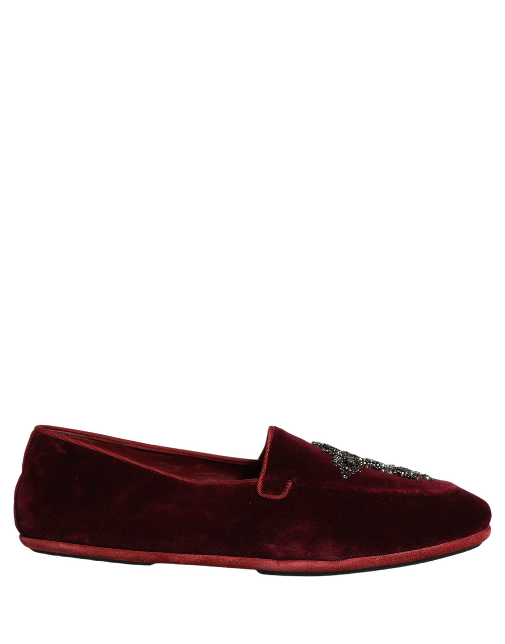 Dolce & Gabbana Red Slip On Loafers for Men