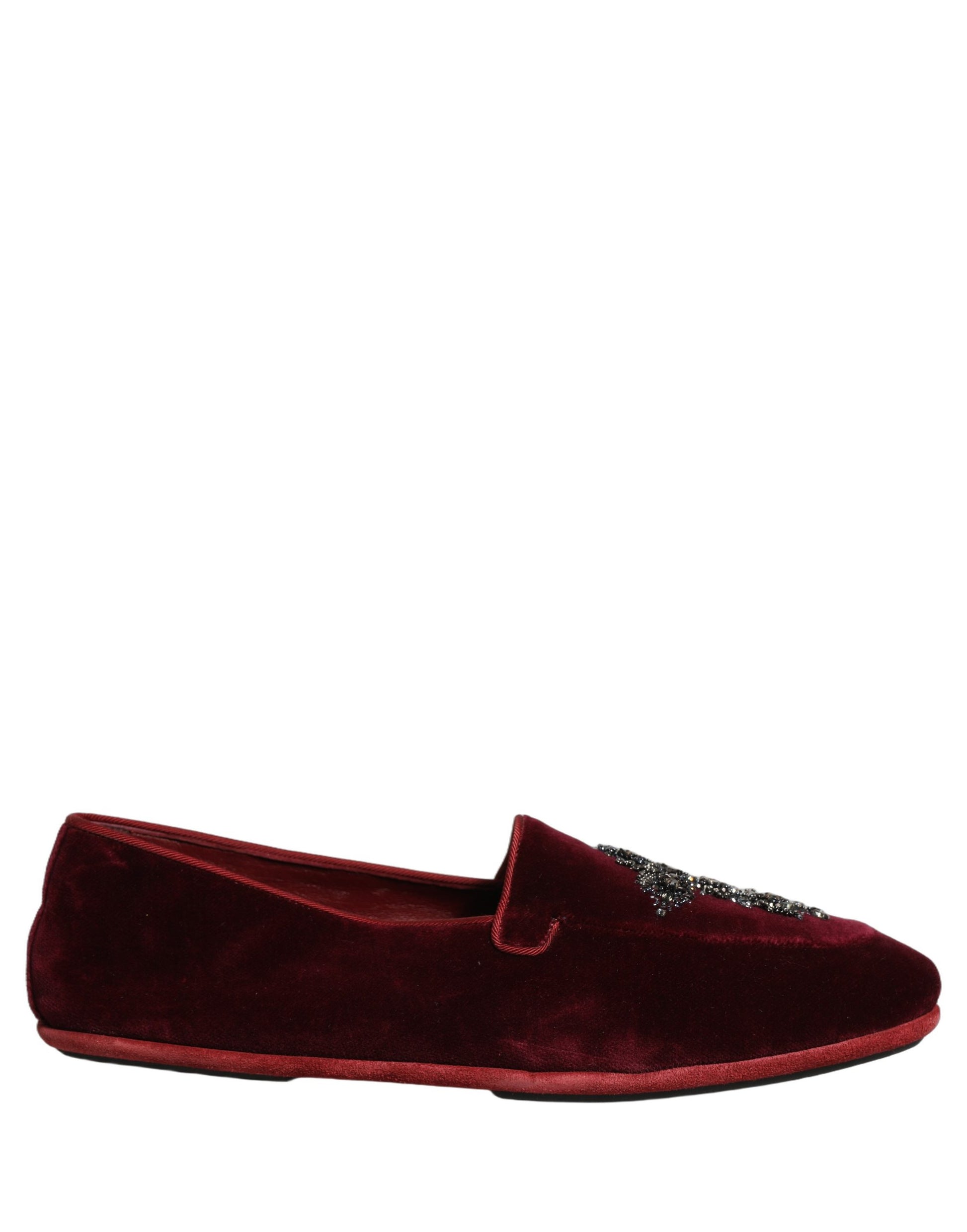 Dolce & Gabbana Red Slip On Loafers for Men