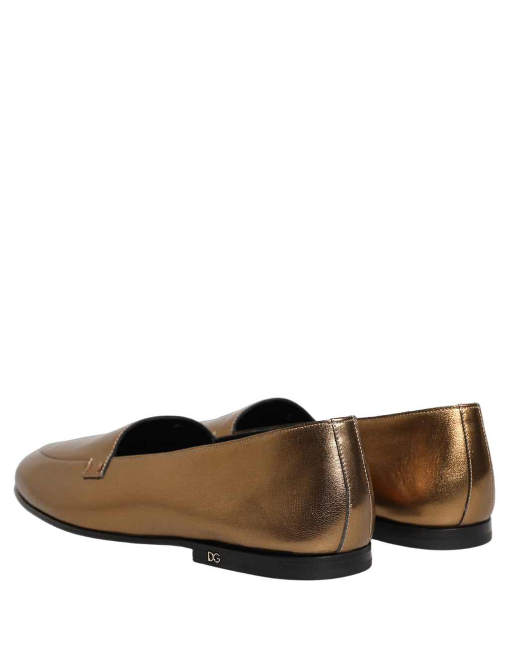 Dolce & Gabbana Gold Slip On Loafers for Men additional view