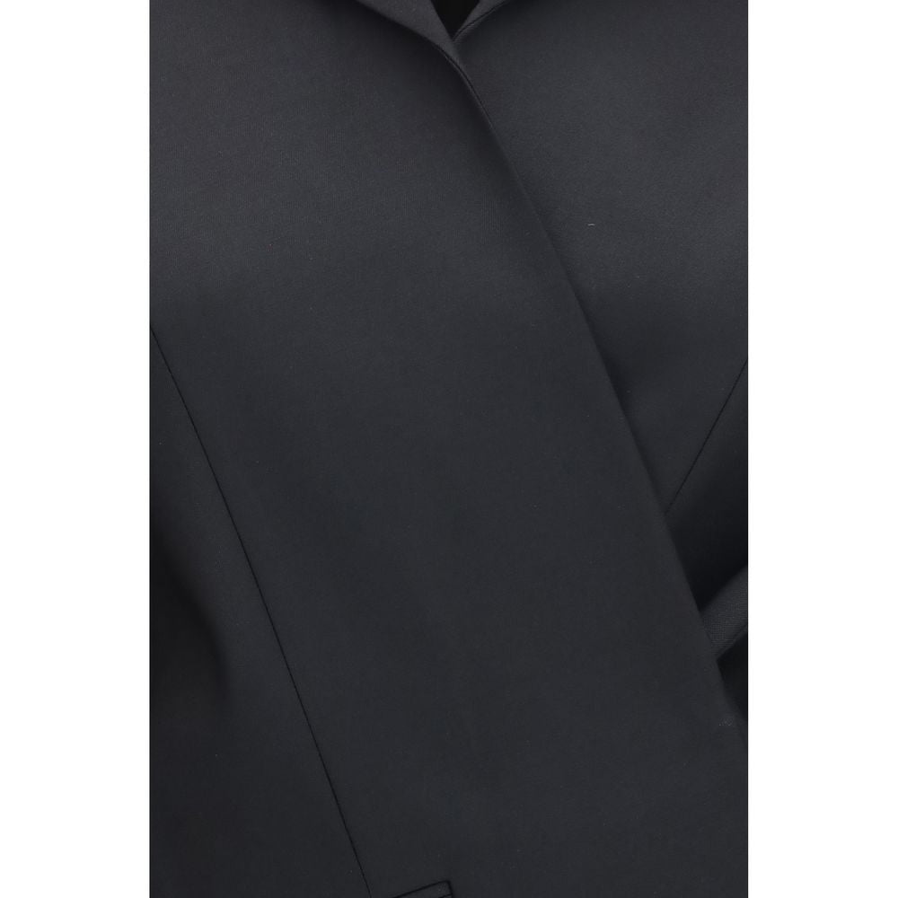 Khaite Black Full Length Jacket for Women detail view