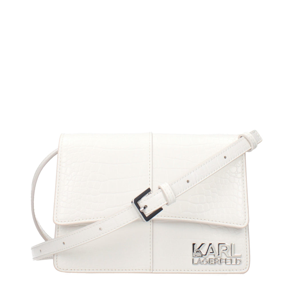 Sac bandoulière Karl Lagerfeld en polyéthylène blanc
