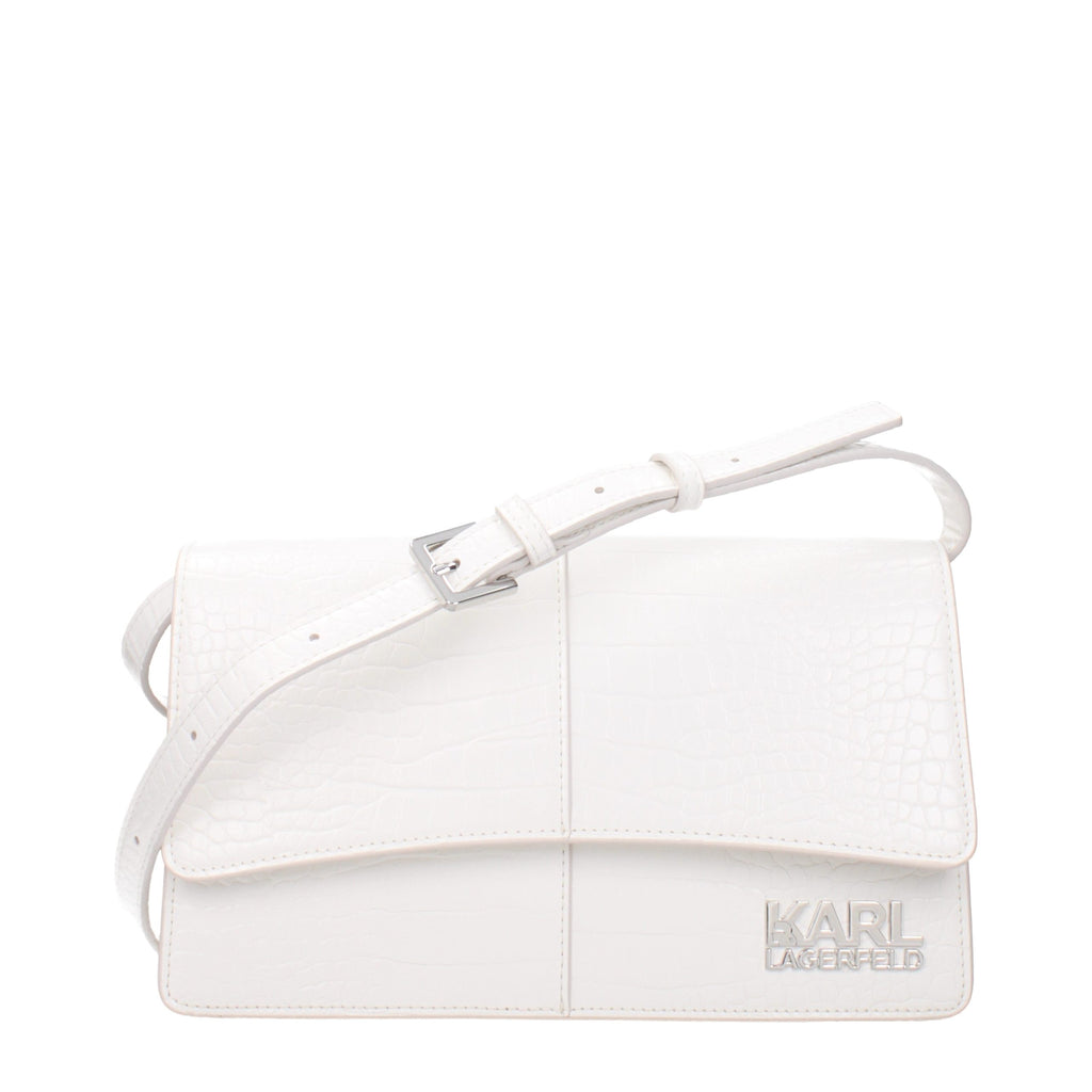 Sac bandoulière Karl Lagerfeld en polyéthylène blanc