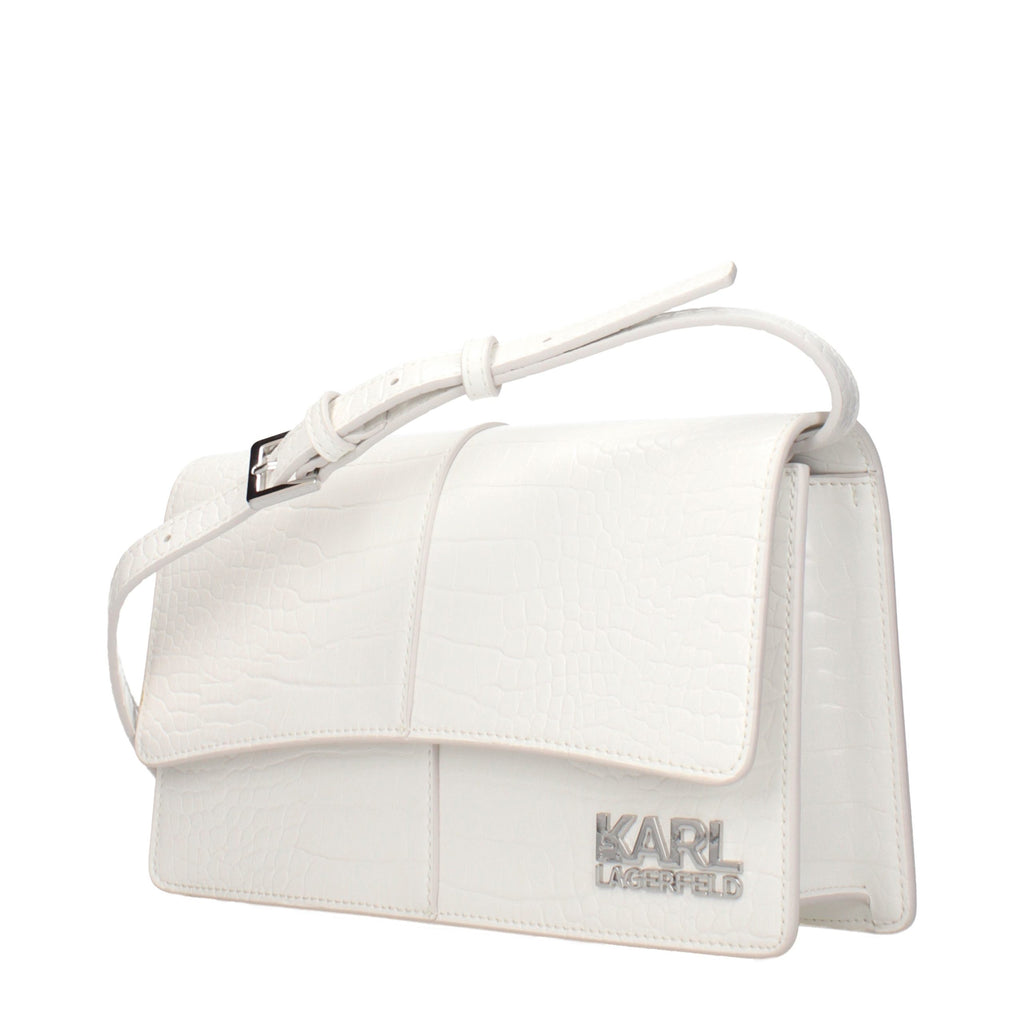 Sac bandoulière Karl Lagerfeld en polyéthylène blanc