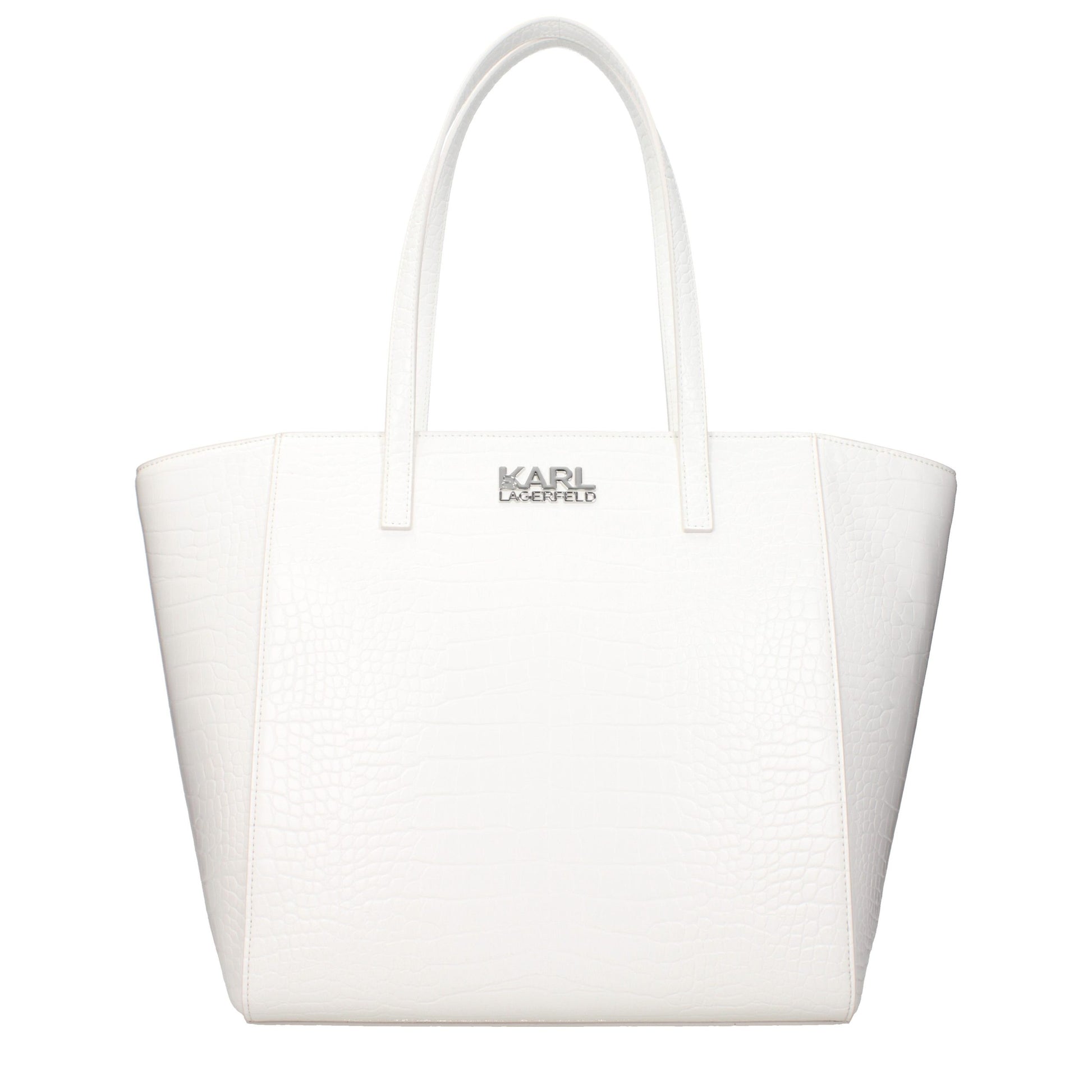 Sac à bandoulière en polyéthylène blanc Karl Lagerfeld