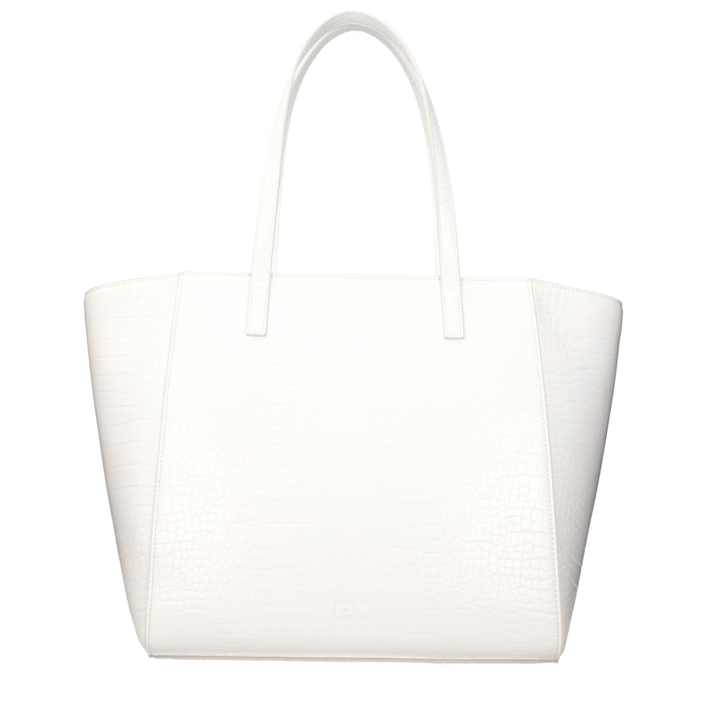 Sac à bandoulière en polyéthylène blanc Karl Lagerfeld