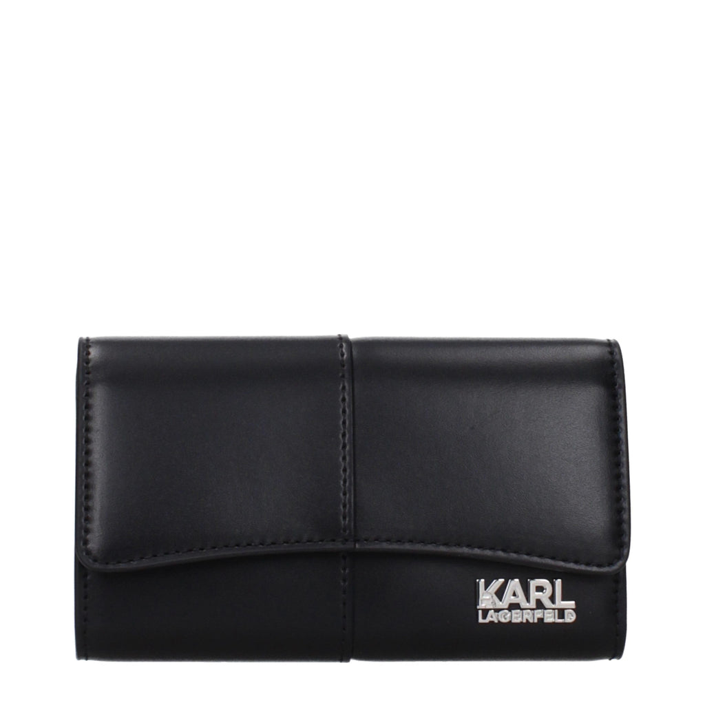 Portefeuille en polyéthylène noir Karl Lagerfeld