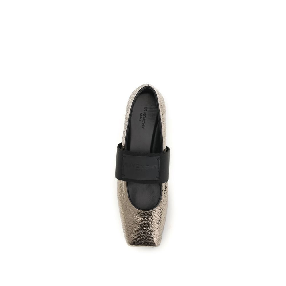 Givenchy Gold Ballet Flats for Women side view