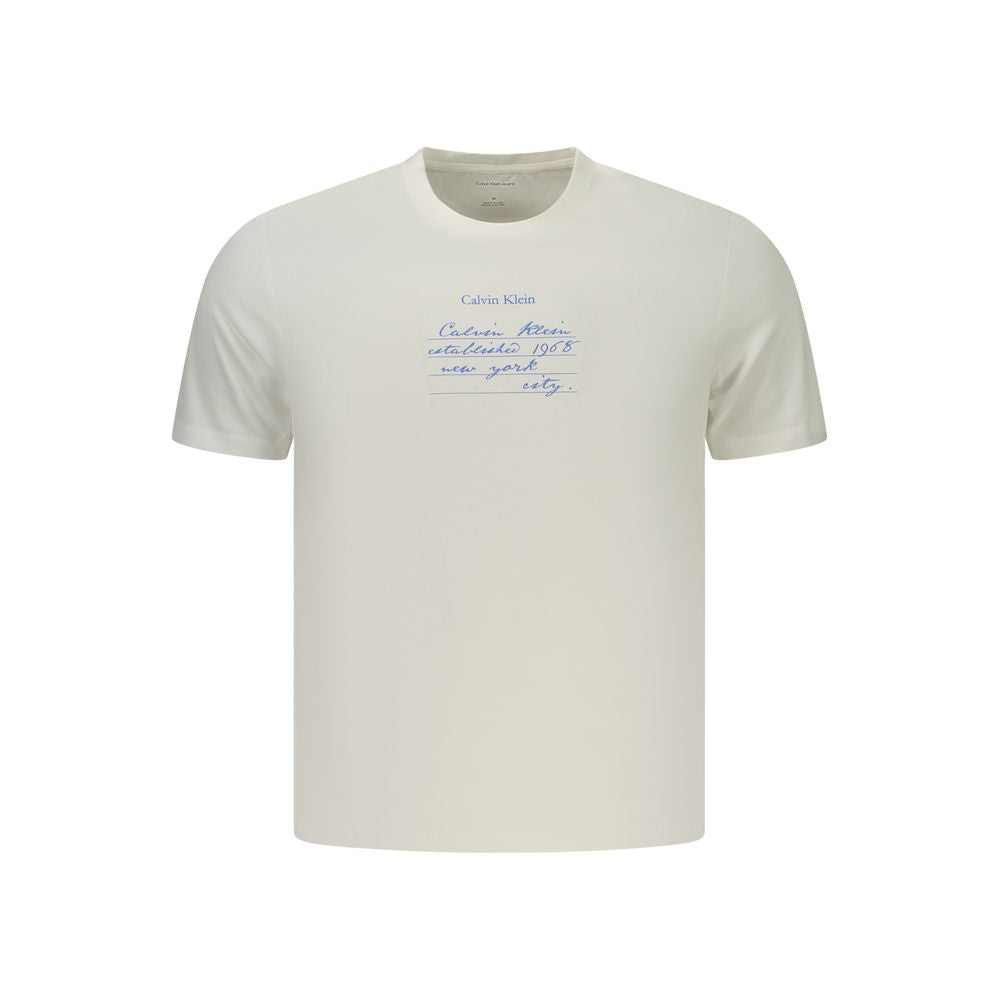 Calvin Klein White Cotton Men's T-Shirt