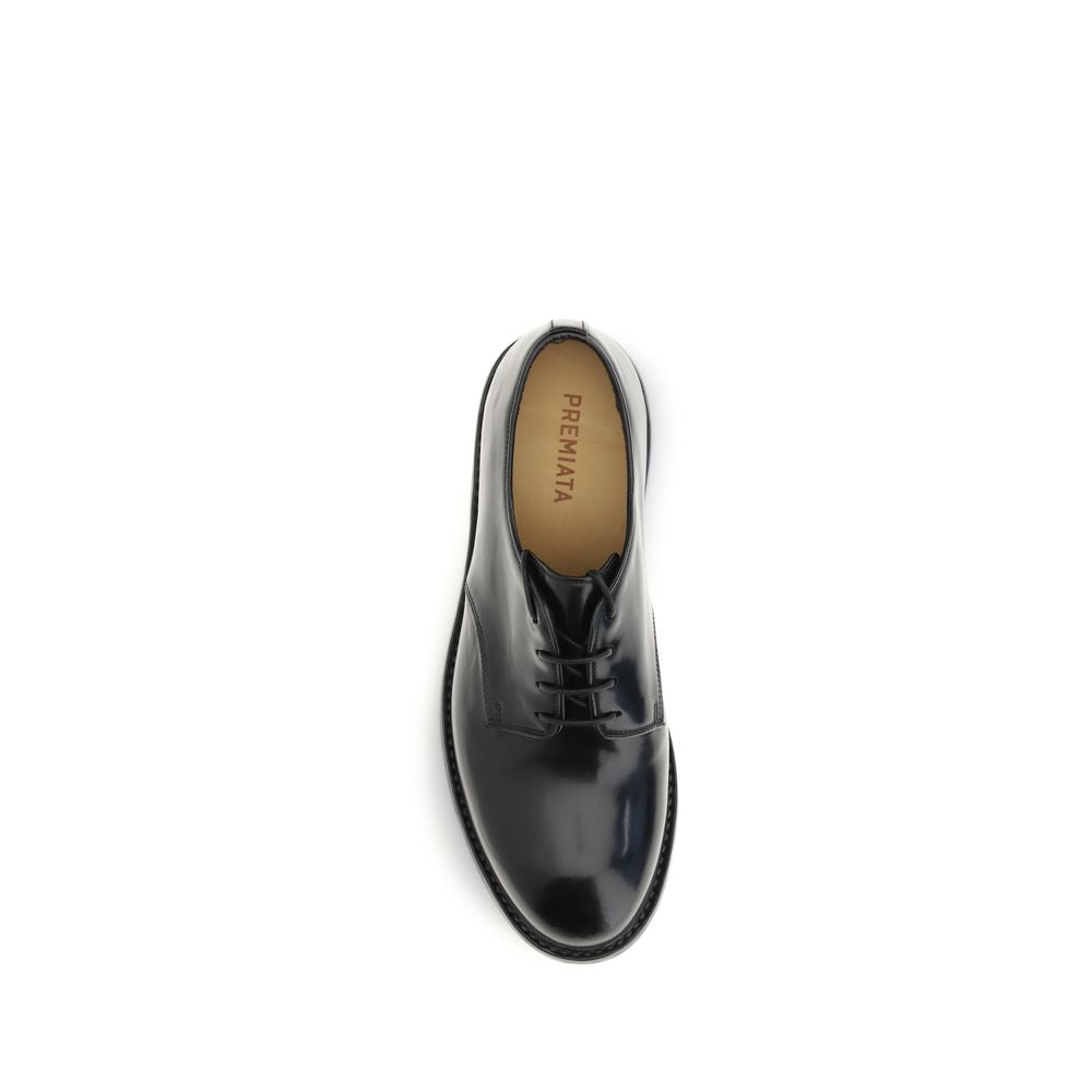 Richelieus et Derbies Premiata en Cuir de Veau Noir Bos Taurus