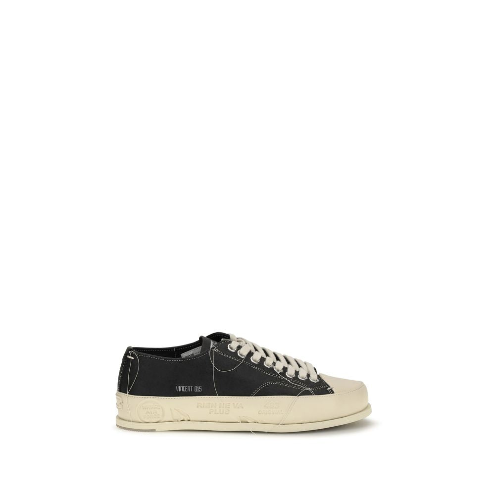 Baskets basses Premiata en cuir de veau noir Bos Taurus