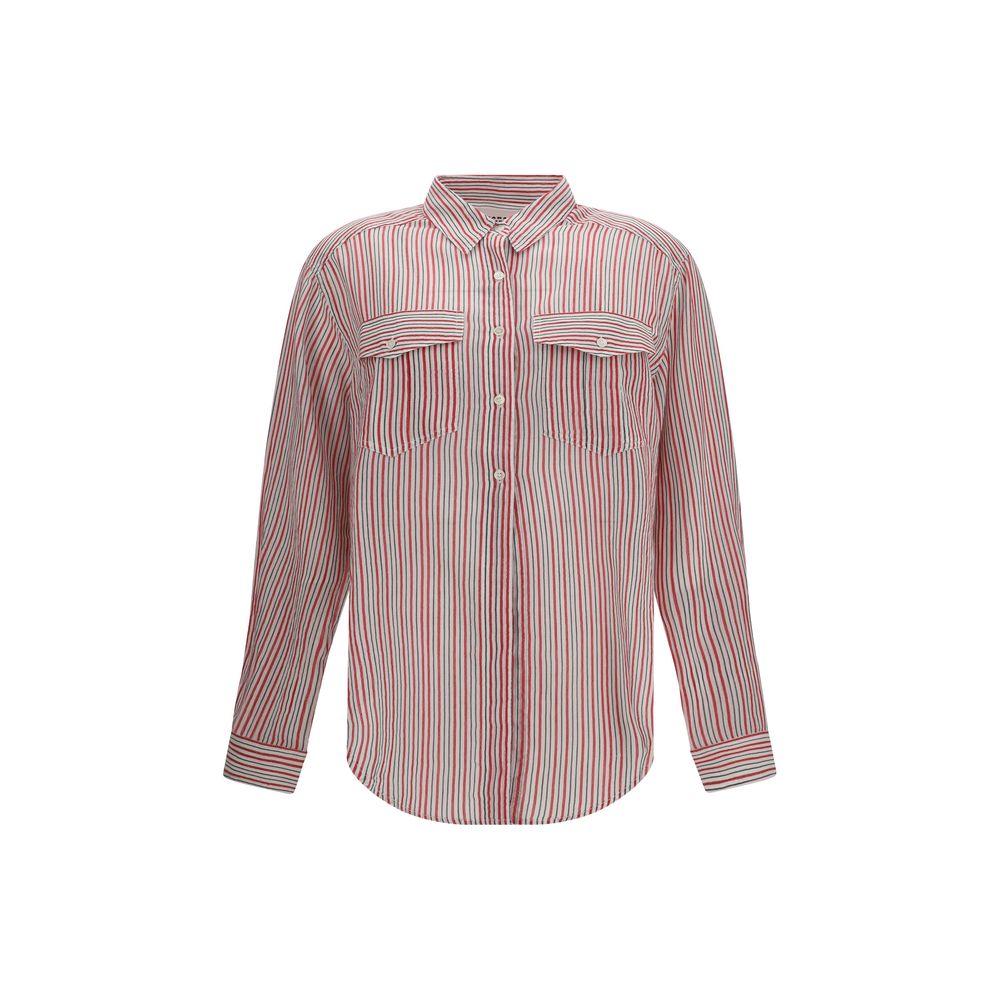 Chemise en coton à motif multicolore Marant Etoile
