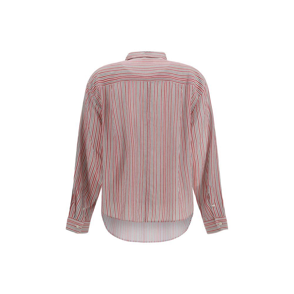 Chemise en coton à motif multicolore Marant Etoile