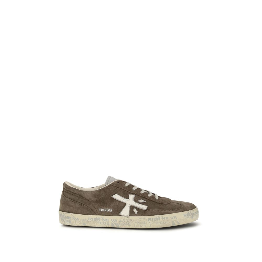 Baskets basses Premiata en cuir de veau marron Bos Taurus